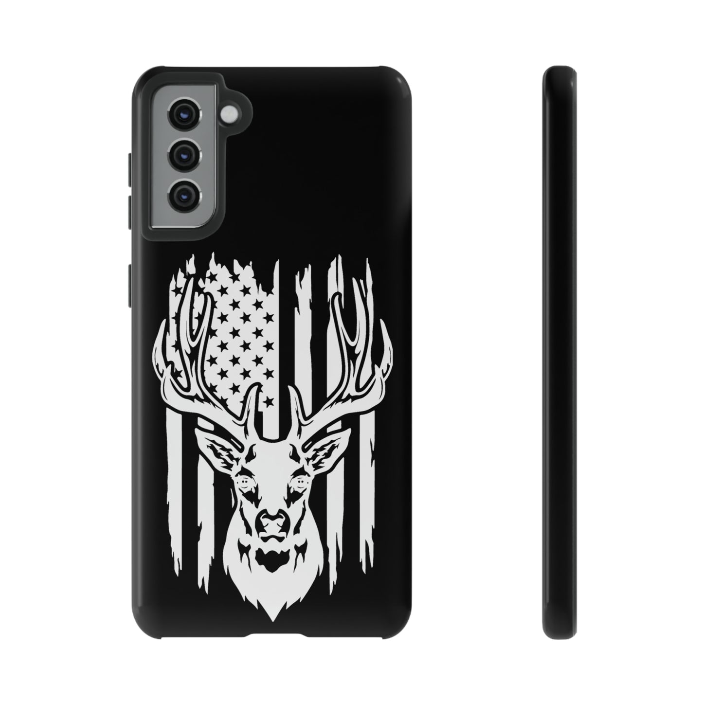 Deer Head American Flag Phone Case