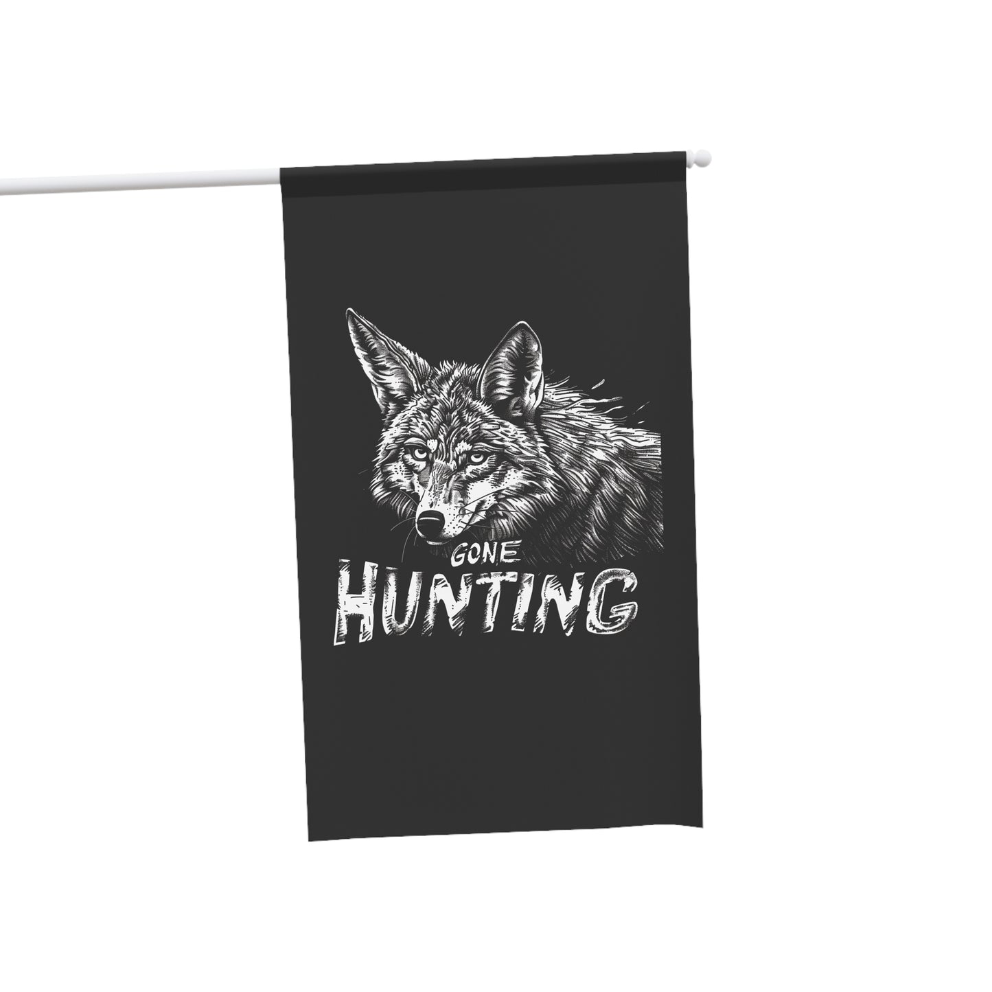 Gone Coyote Hunting Flag