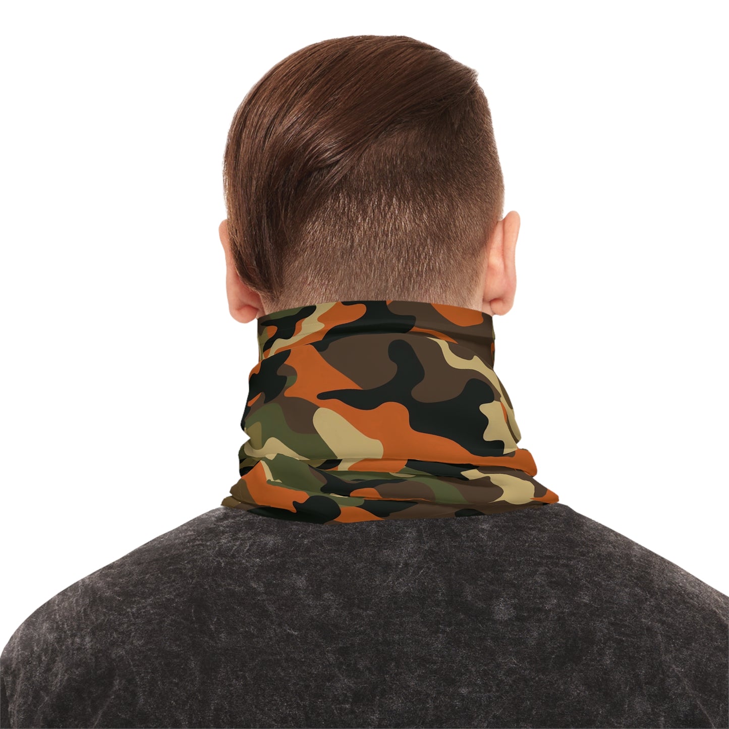 Orange Camo Neck Gaiter