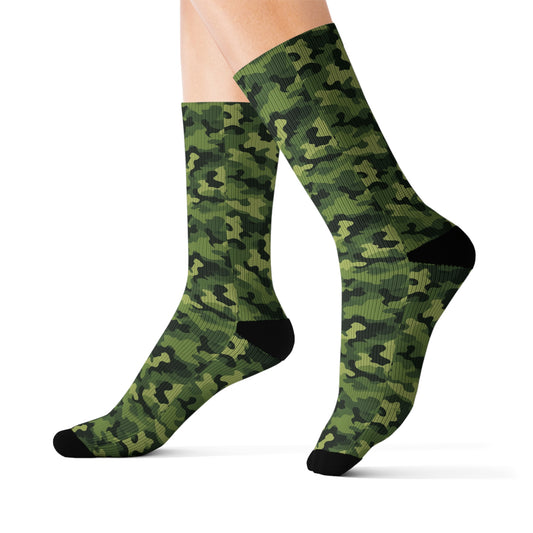 Light Green Camo Socks