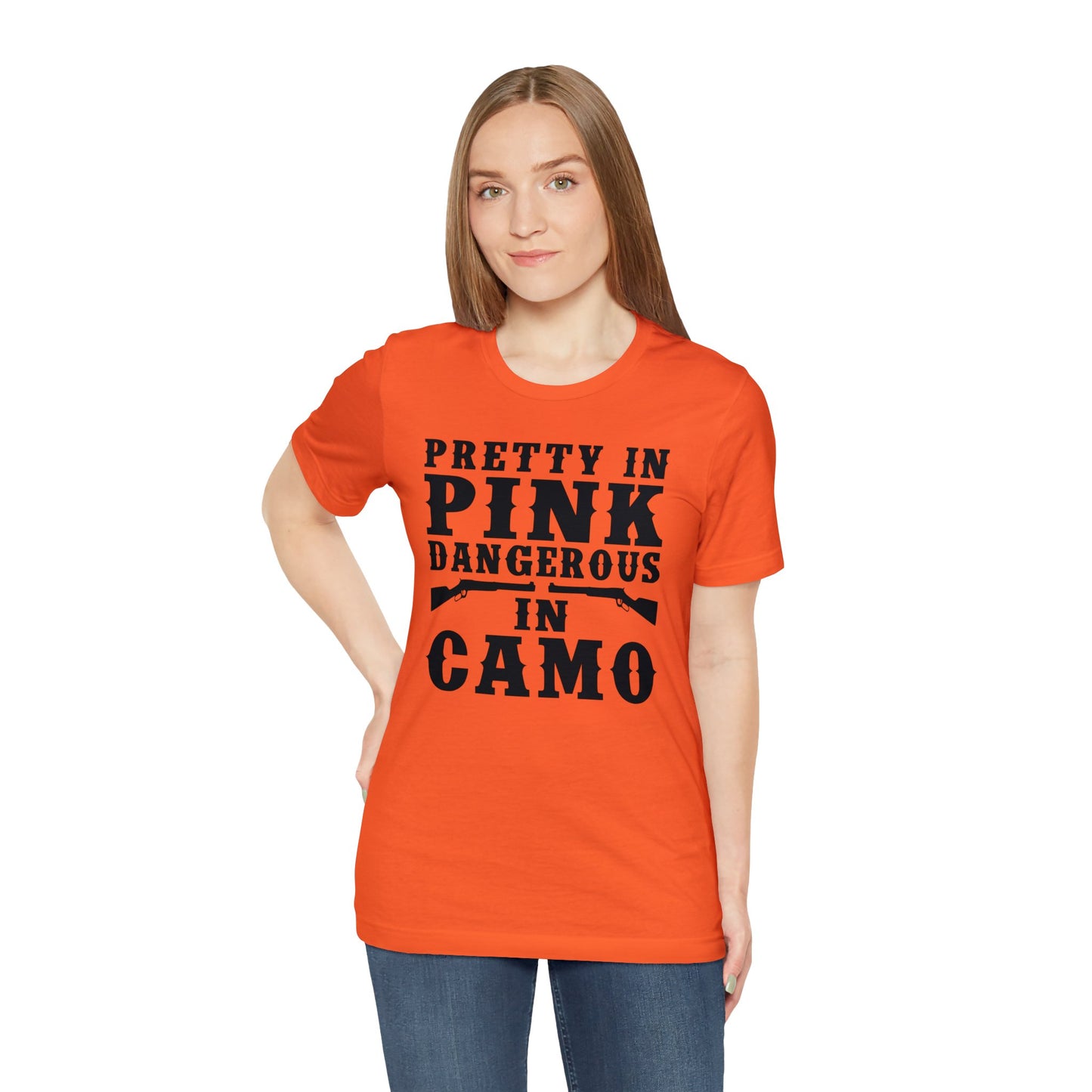 Pretty In Pink  Dangerous In Camo T-Shirt