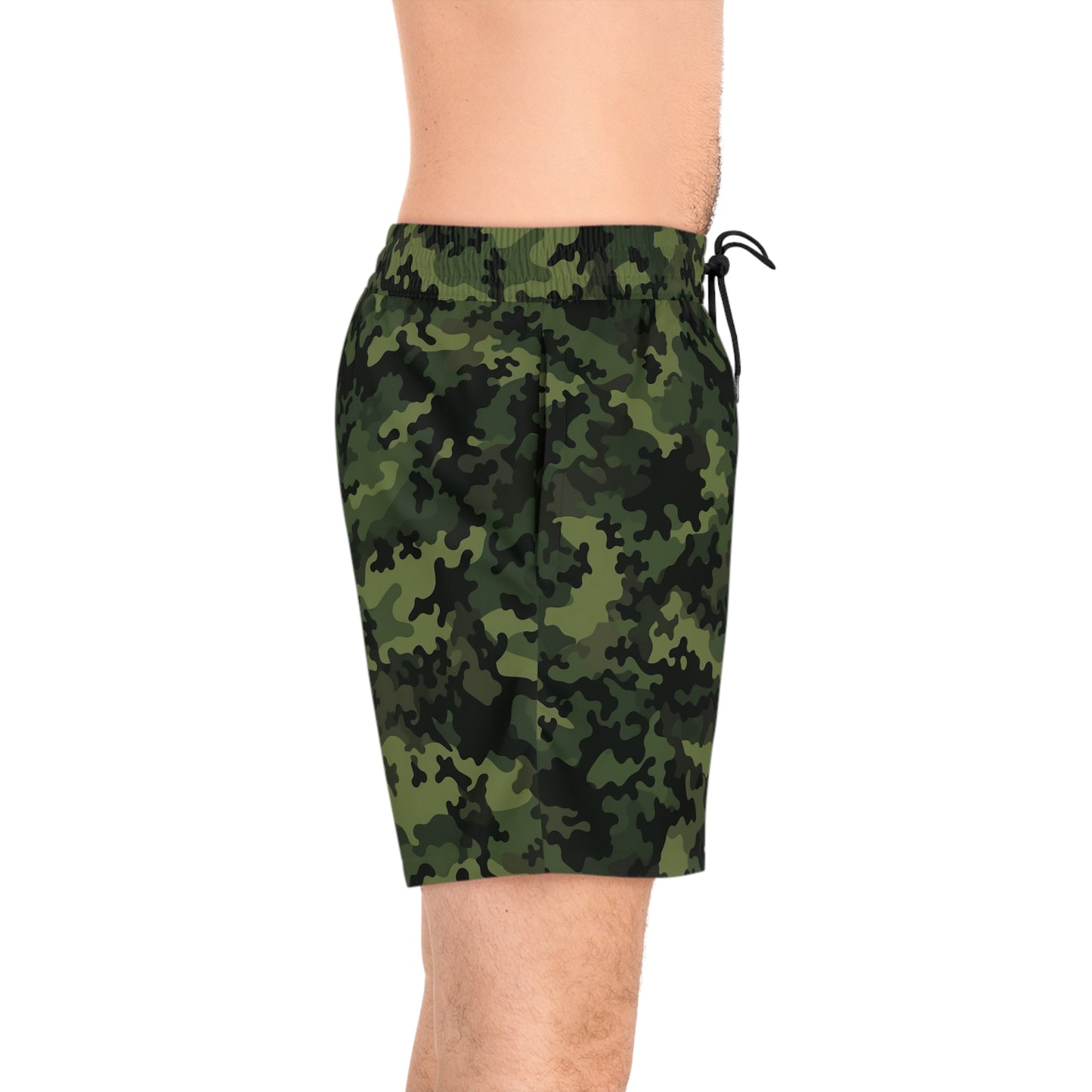 Green Camo Swim Trunks