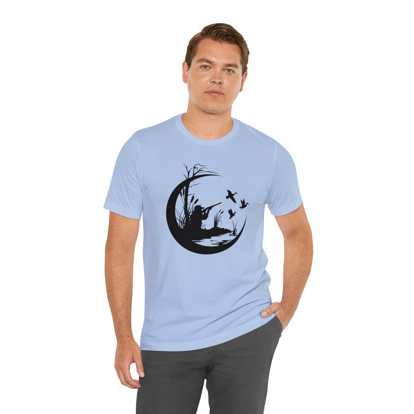 Duck Hunter Round Scene T-Shirt