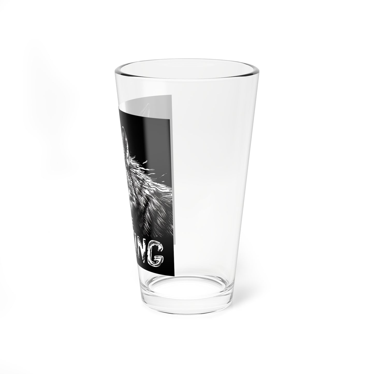 Gone Coyote Hunting Pint Glass