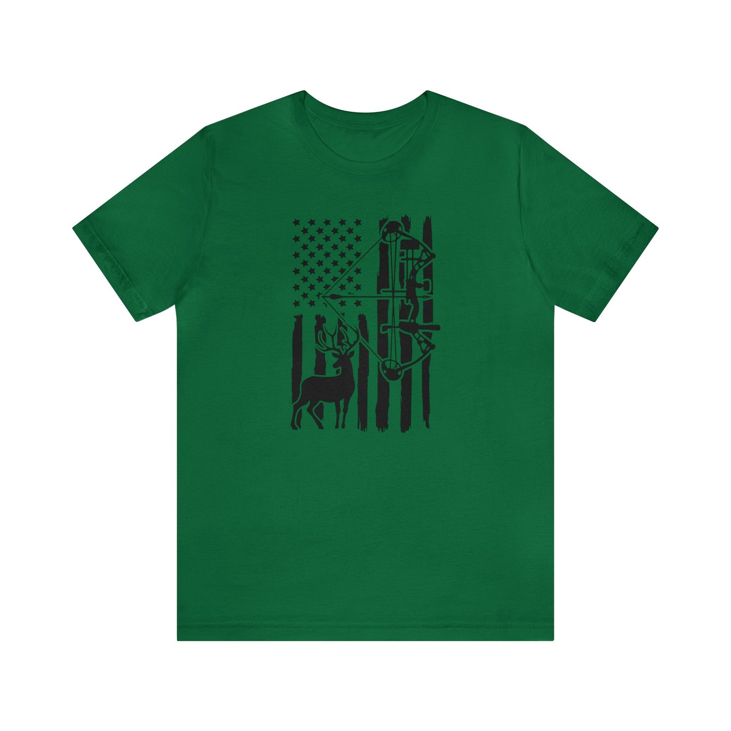 Bow Hunting American Flag T-Shirt