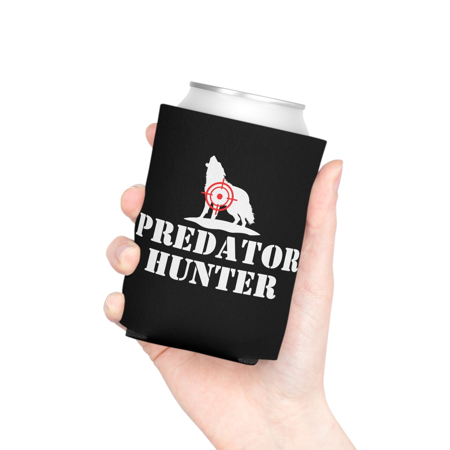 Predator Hunter Coyote Red Scope Can Cooler