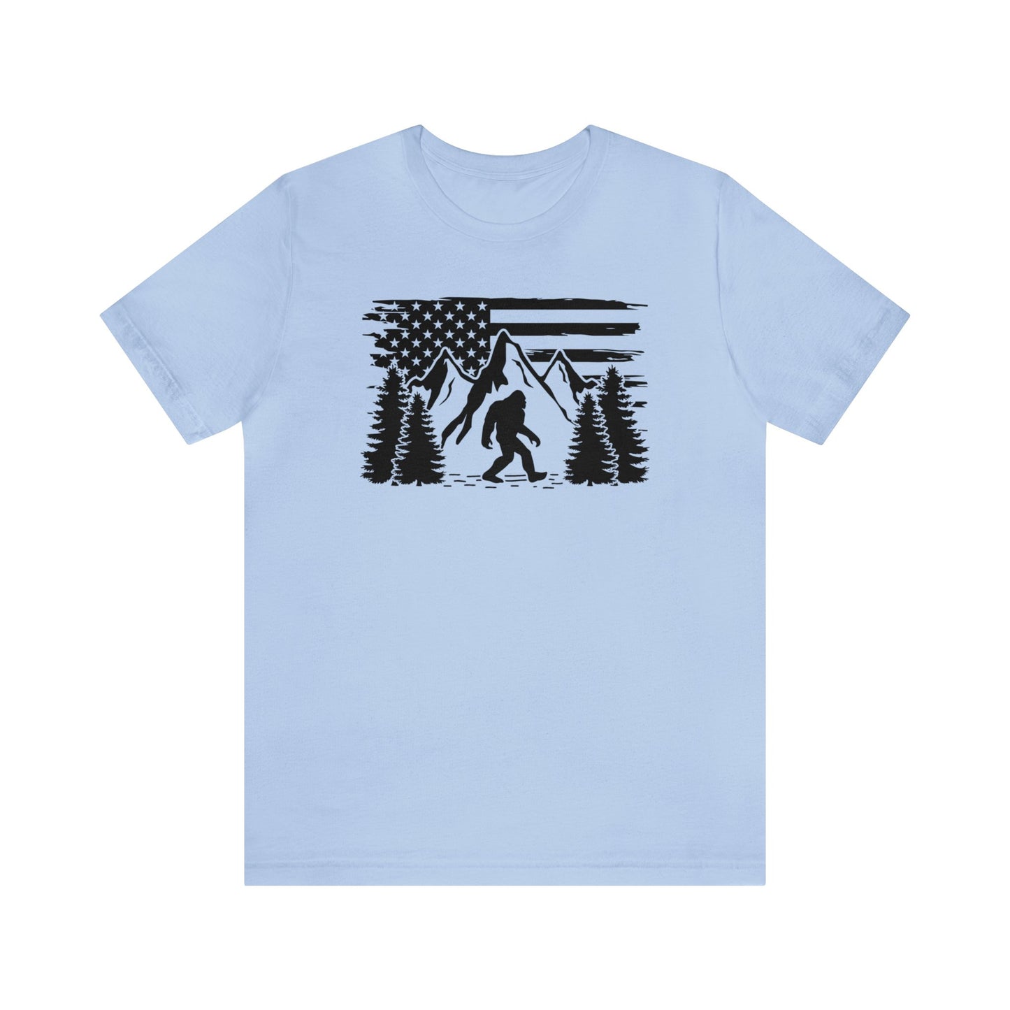 Bigfoot American Flag T-Shirt