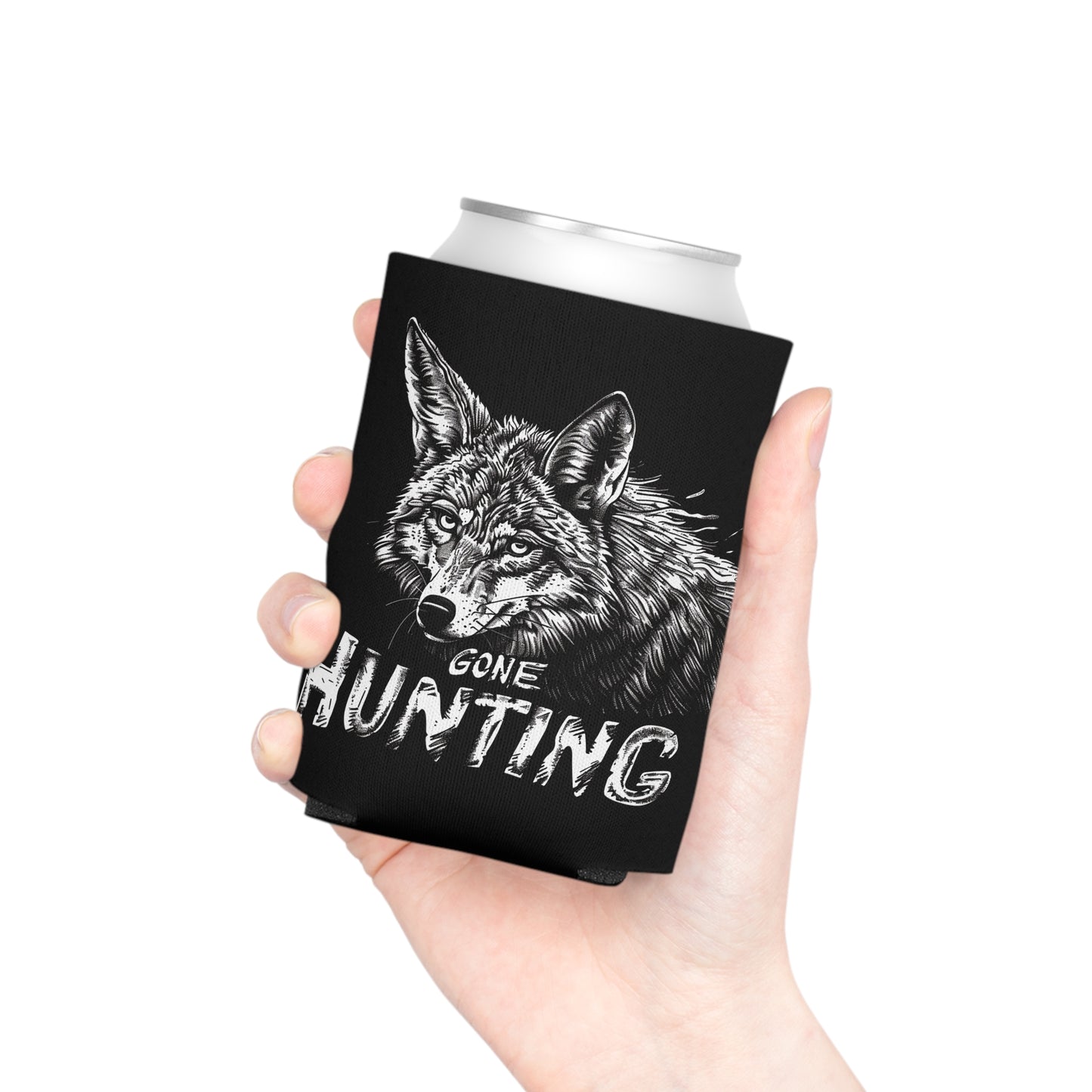 Gone Coyote Hunting Can Cooler