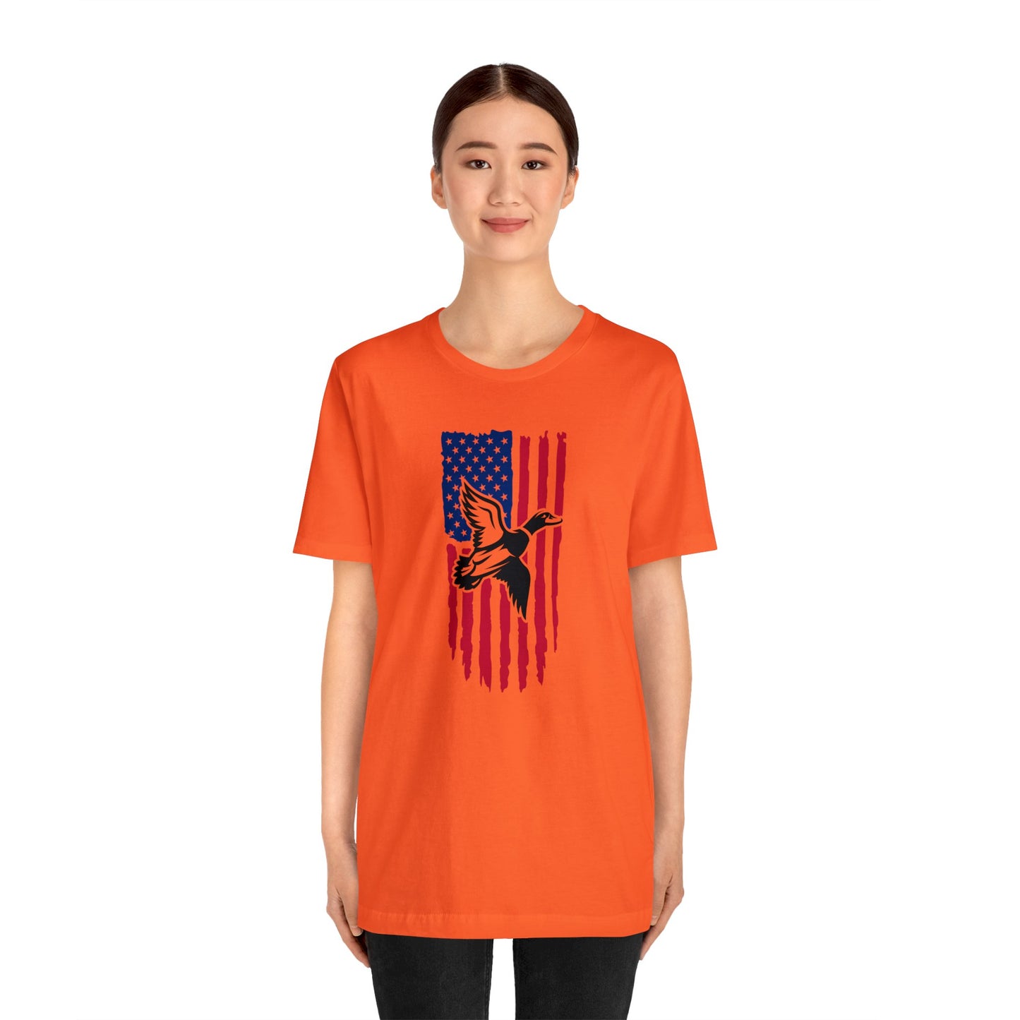 Duck Flying American Flag T-Shirt