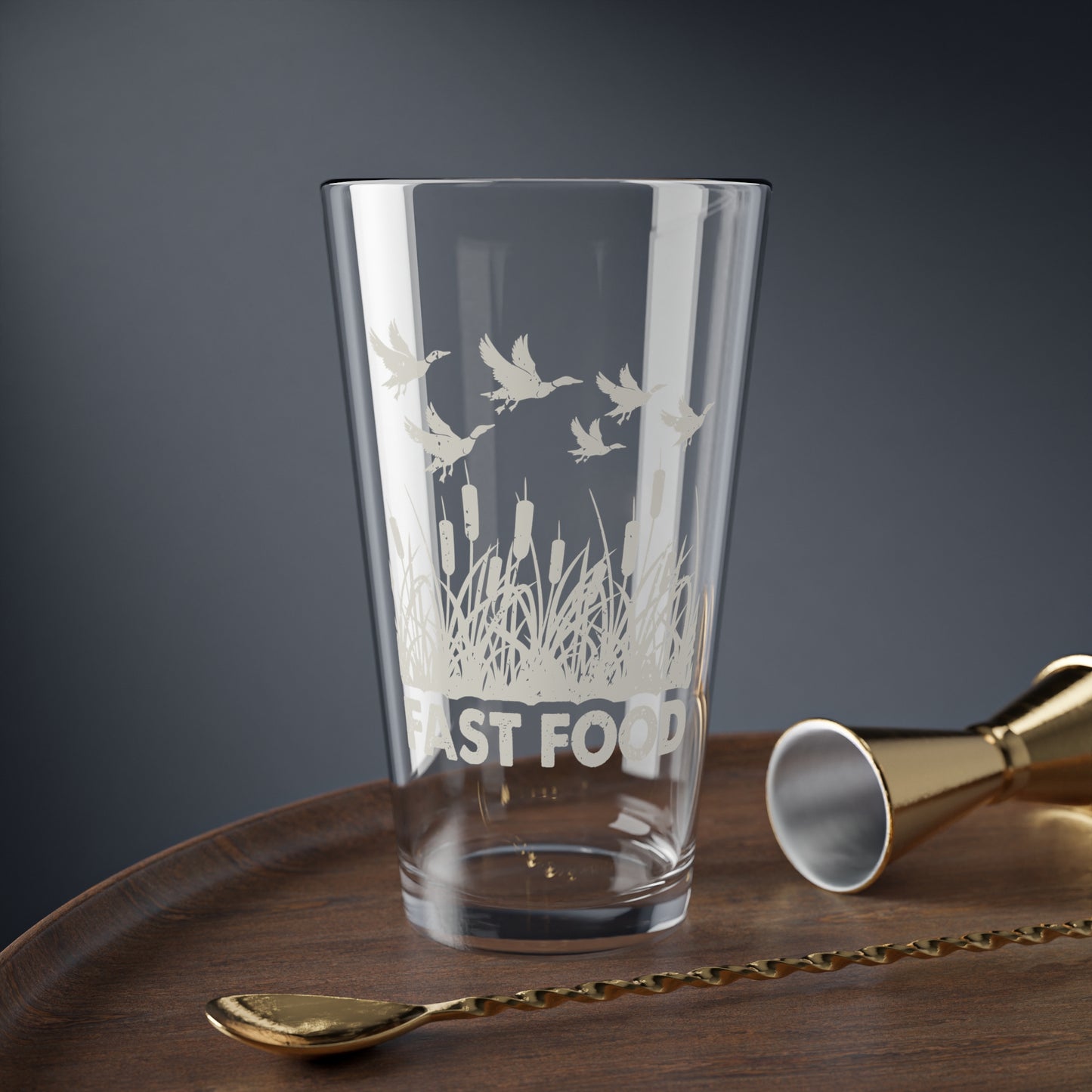 Fast Food Duck Hunting Pint Glass