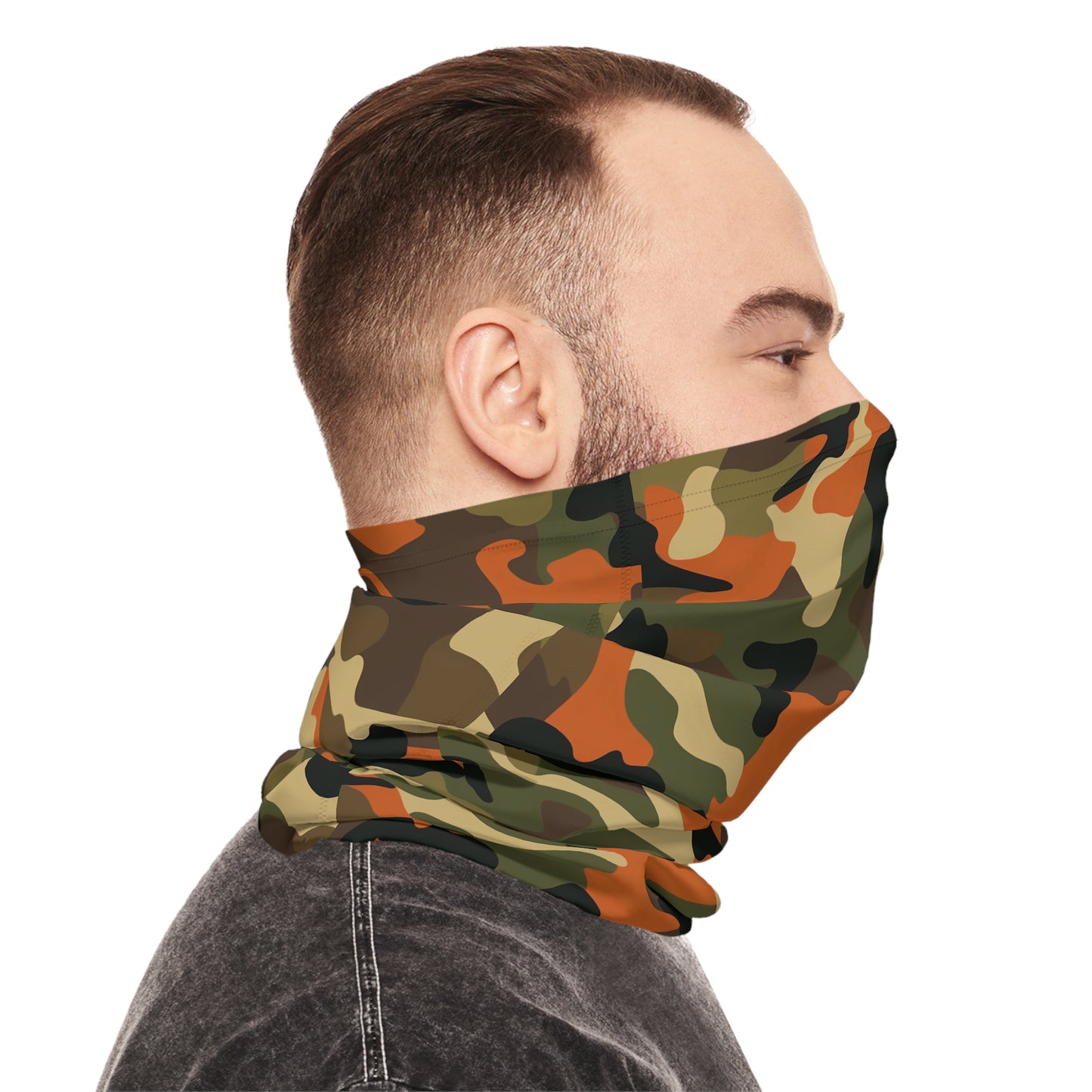 Orange Camo Neck Gaiter