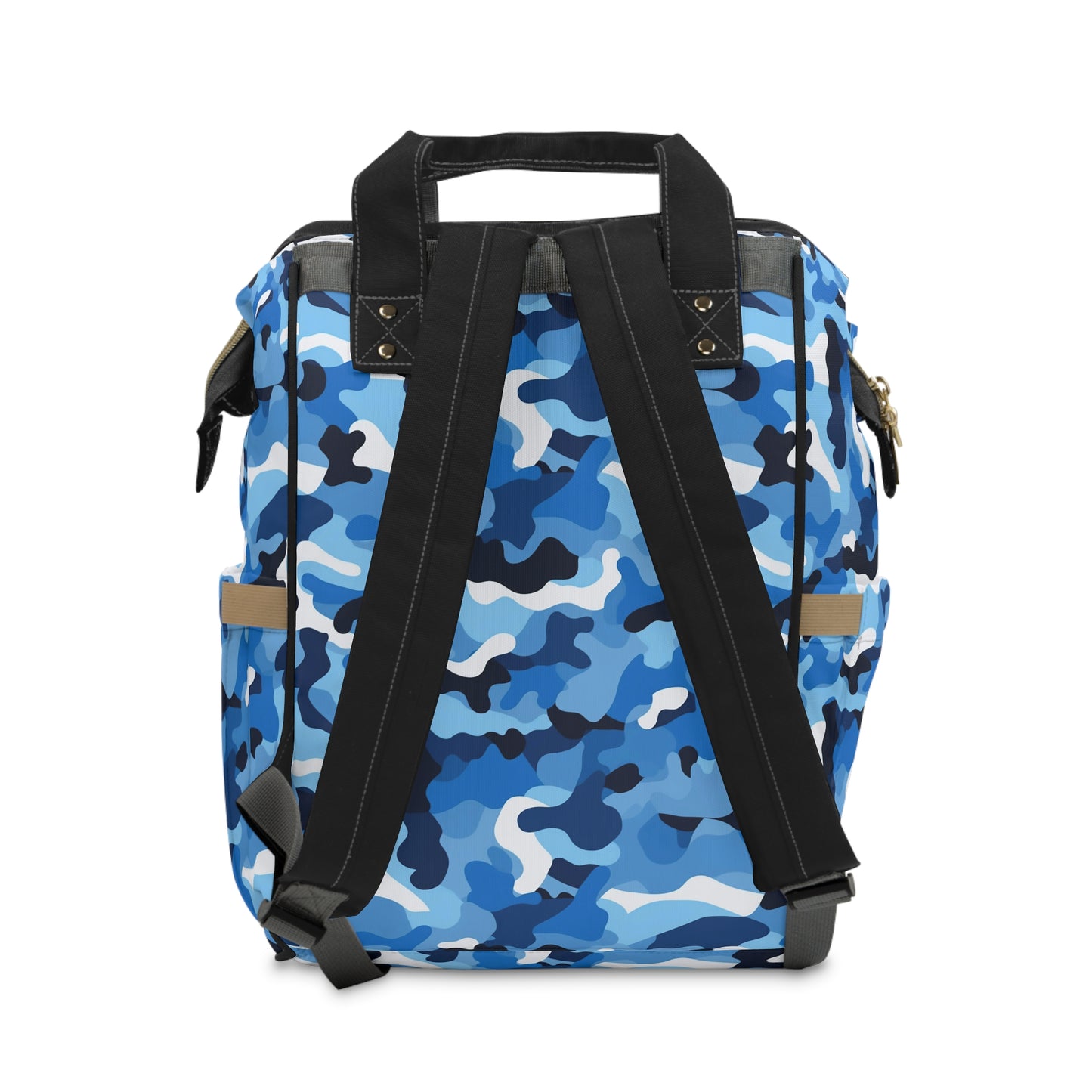 Blue Camo Diaper Backpack