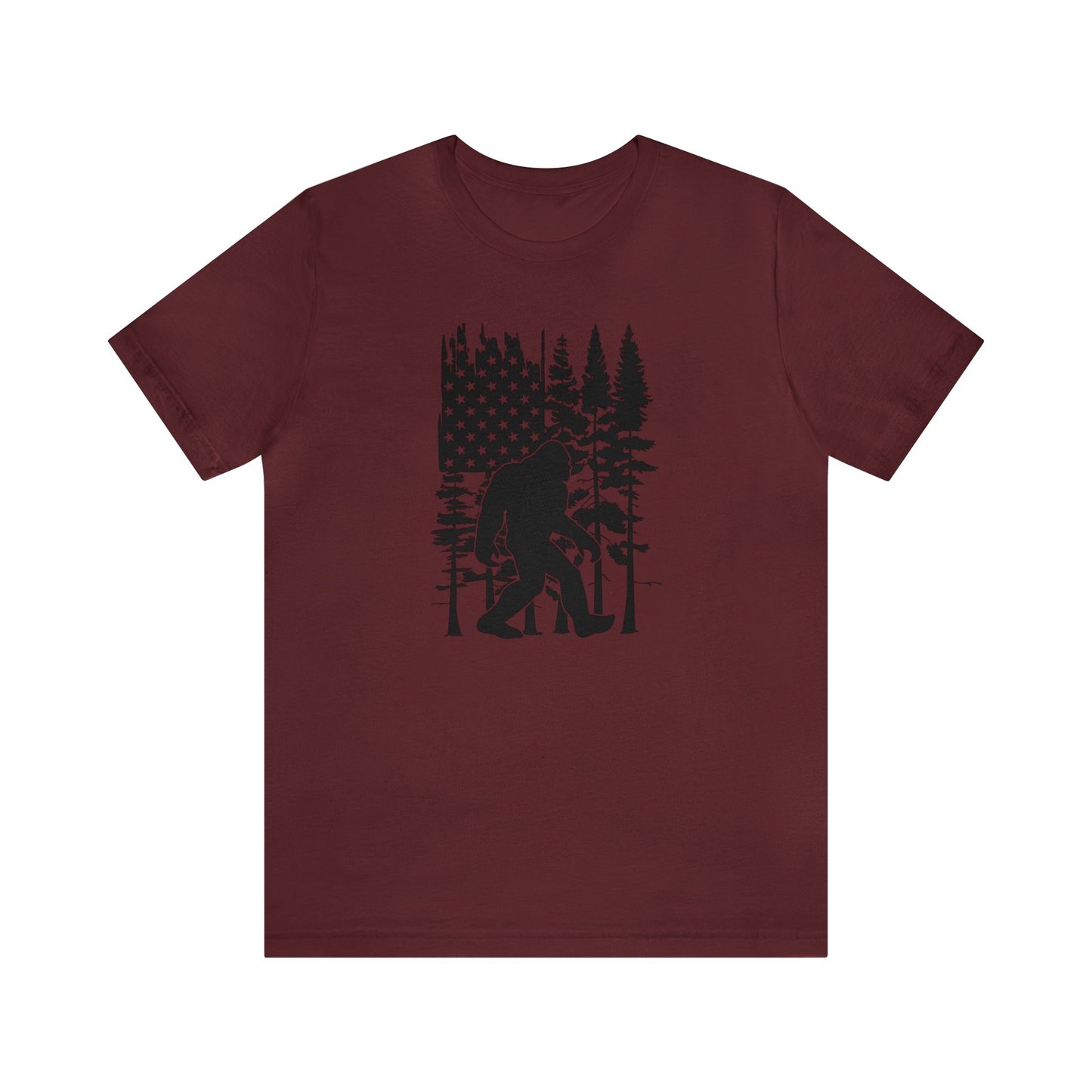 Bigfoot American Flag T-Shirt