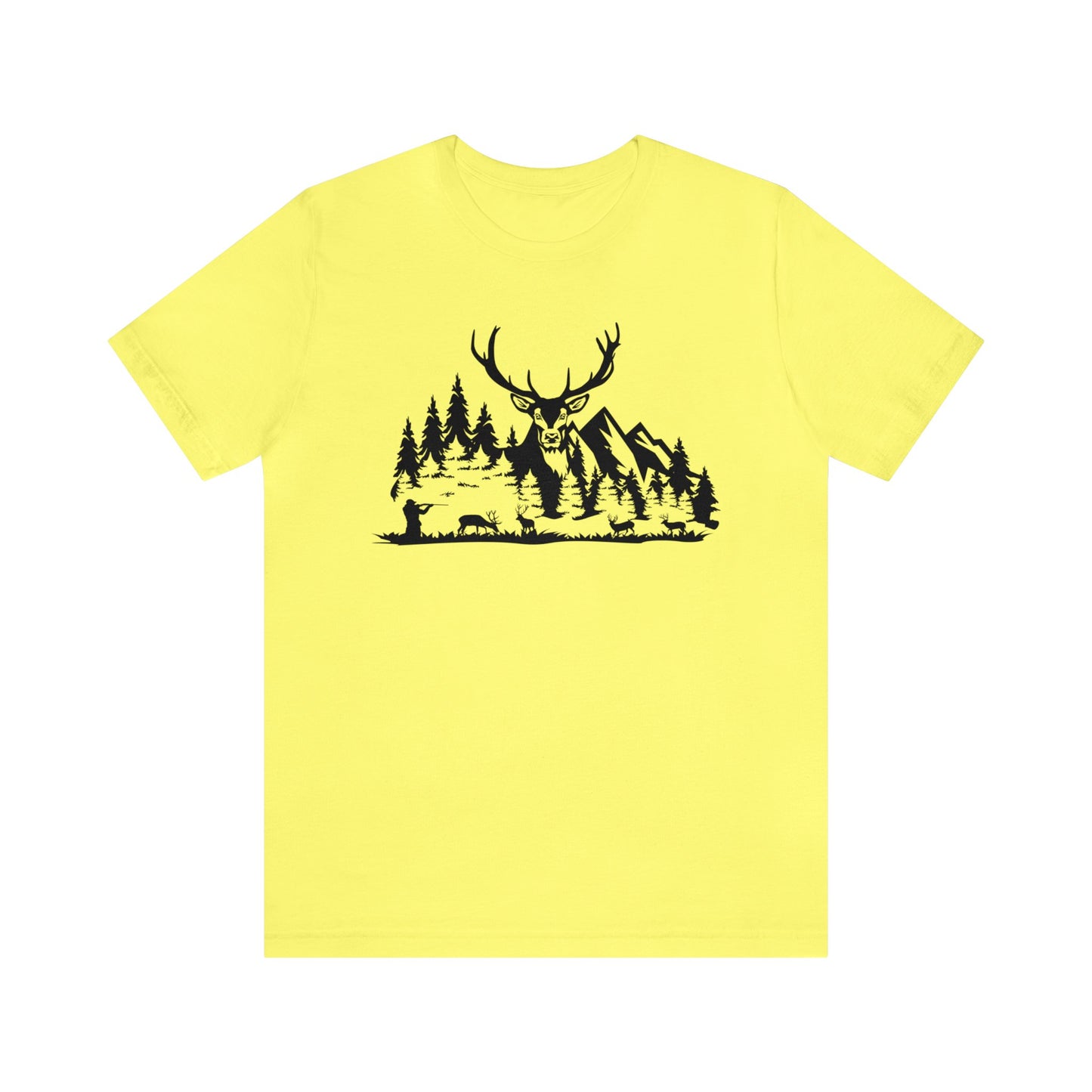 Elk Hunting Mountain Scene T-Shirt