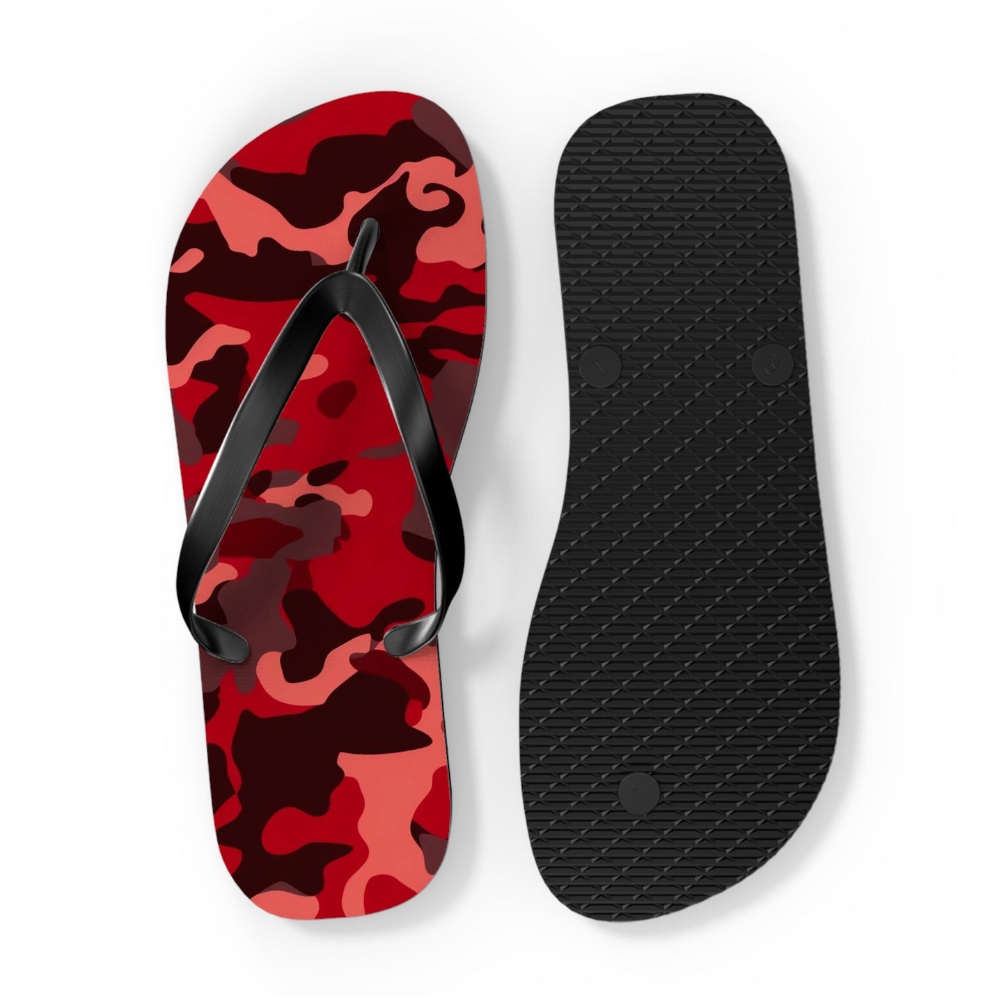 Red Camo Flip Flops