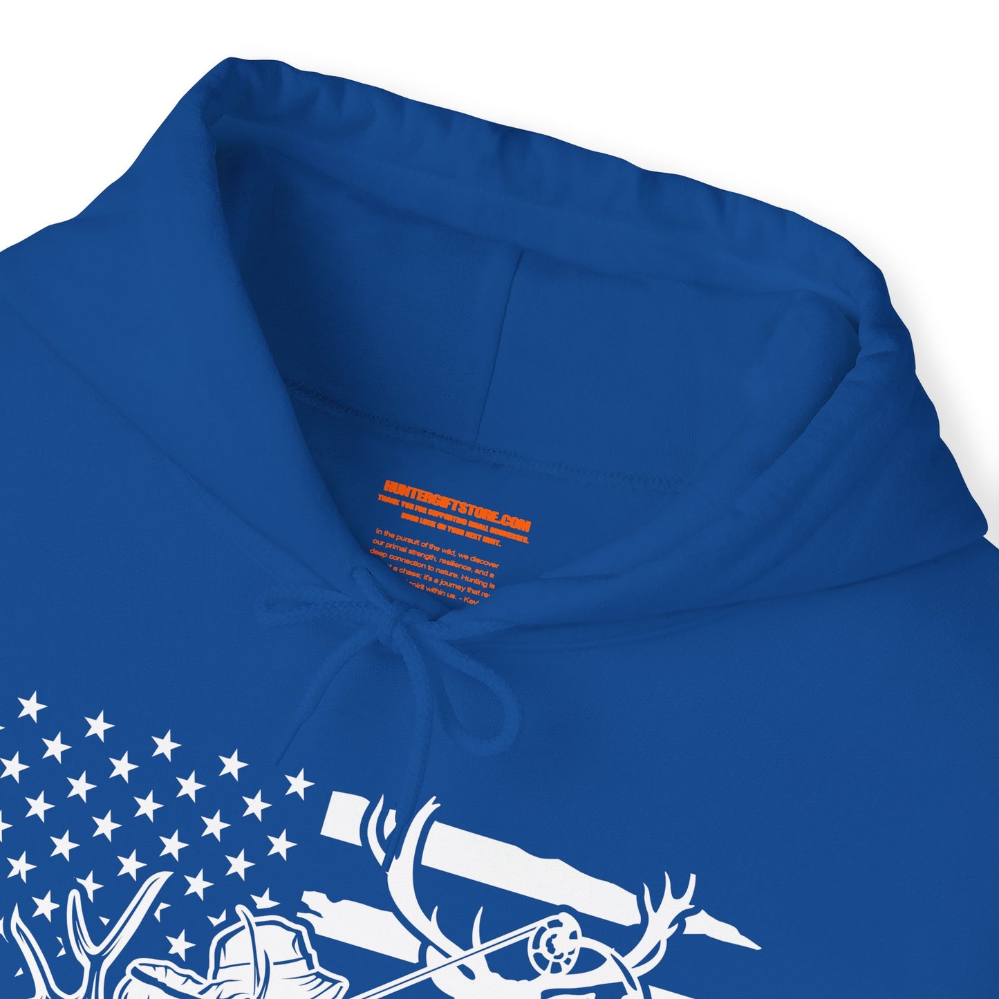 US Deer Bowhunting Flag Hooded Sweatshirt