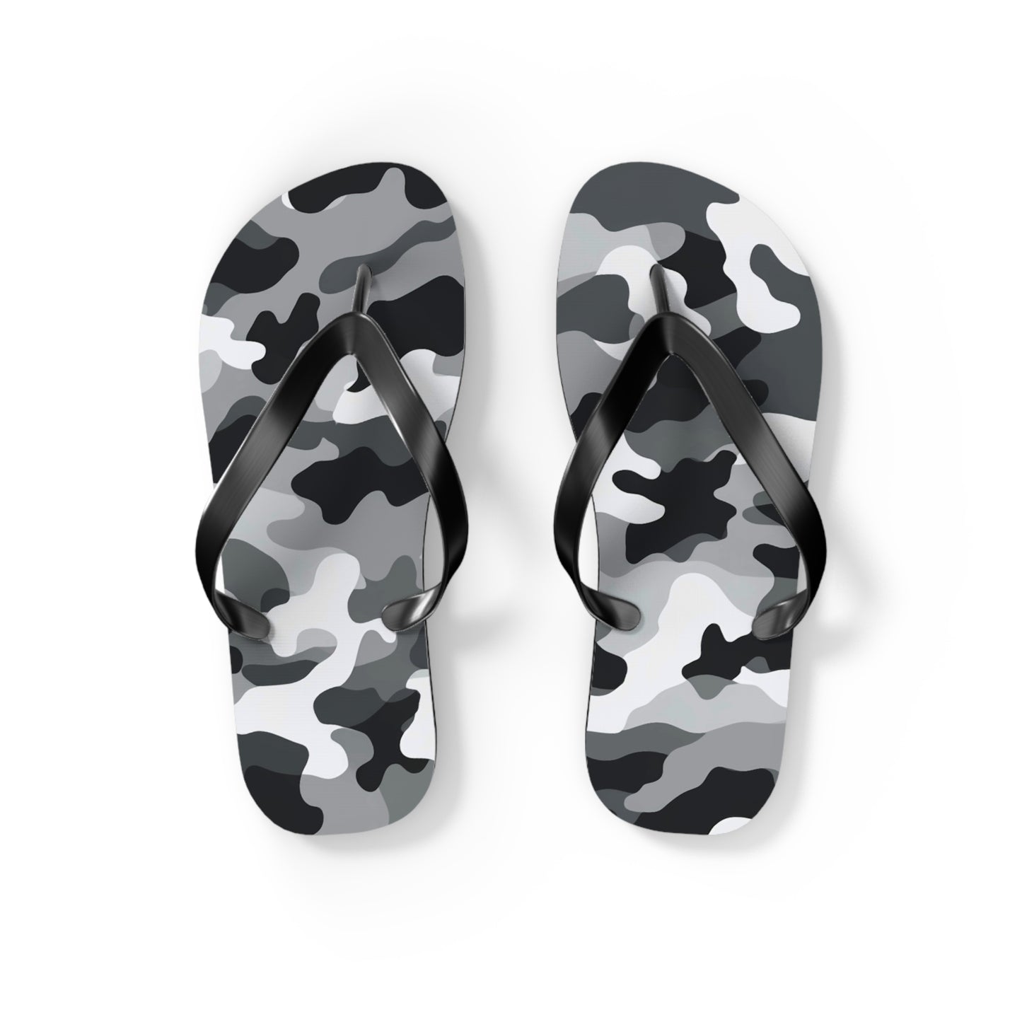 White Camo Flip Flops