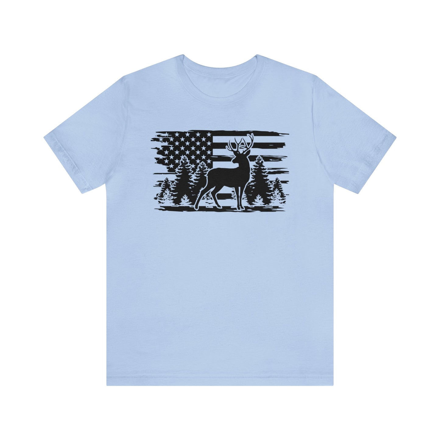 Deer American Flag T-Shirt