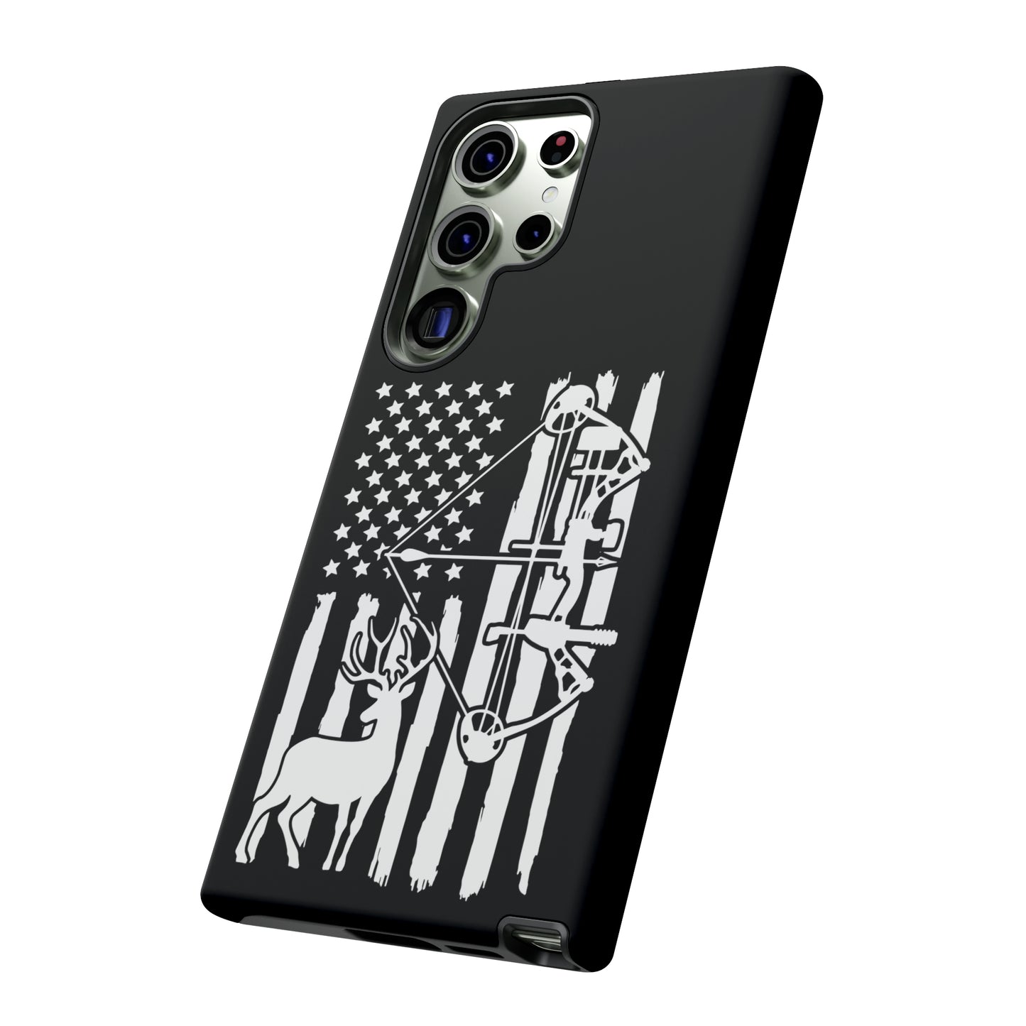 Deer Bow Hunter American Flag Phone Case