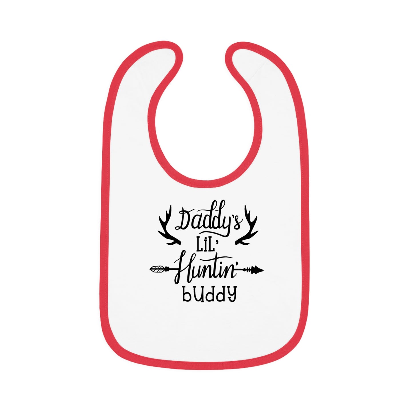 Daddy's Lil Huntin Buddy Baby Jersey Bib