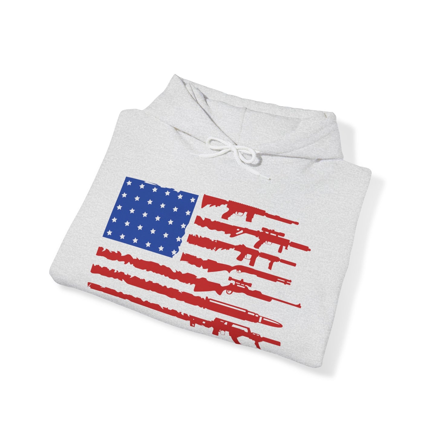 USA Gun Flag Hooded Sweatshirt