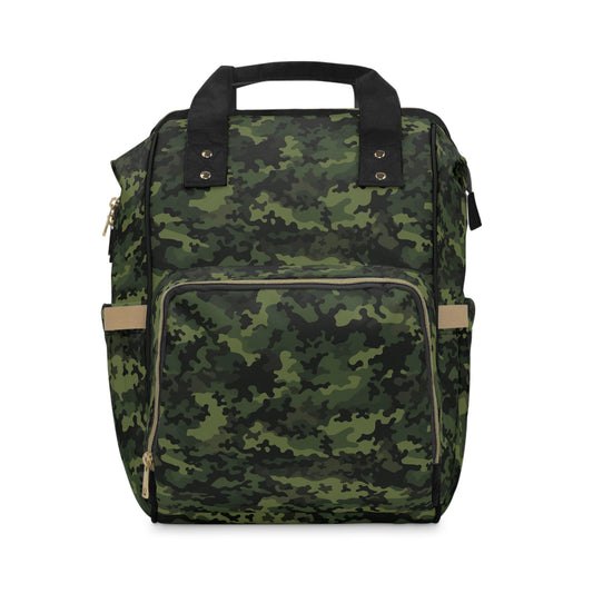 Green Camo Diaper Backpack