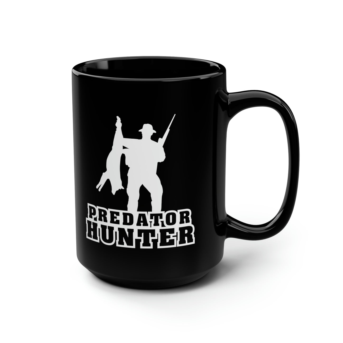 Predator Hunter Holding Coyote Mug, 15oz