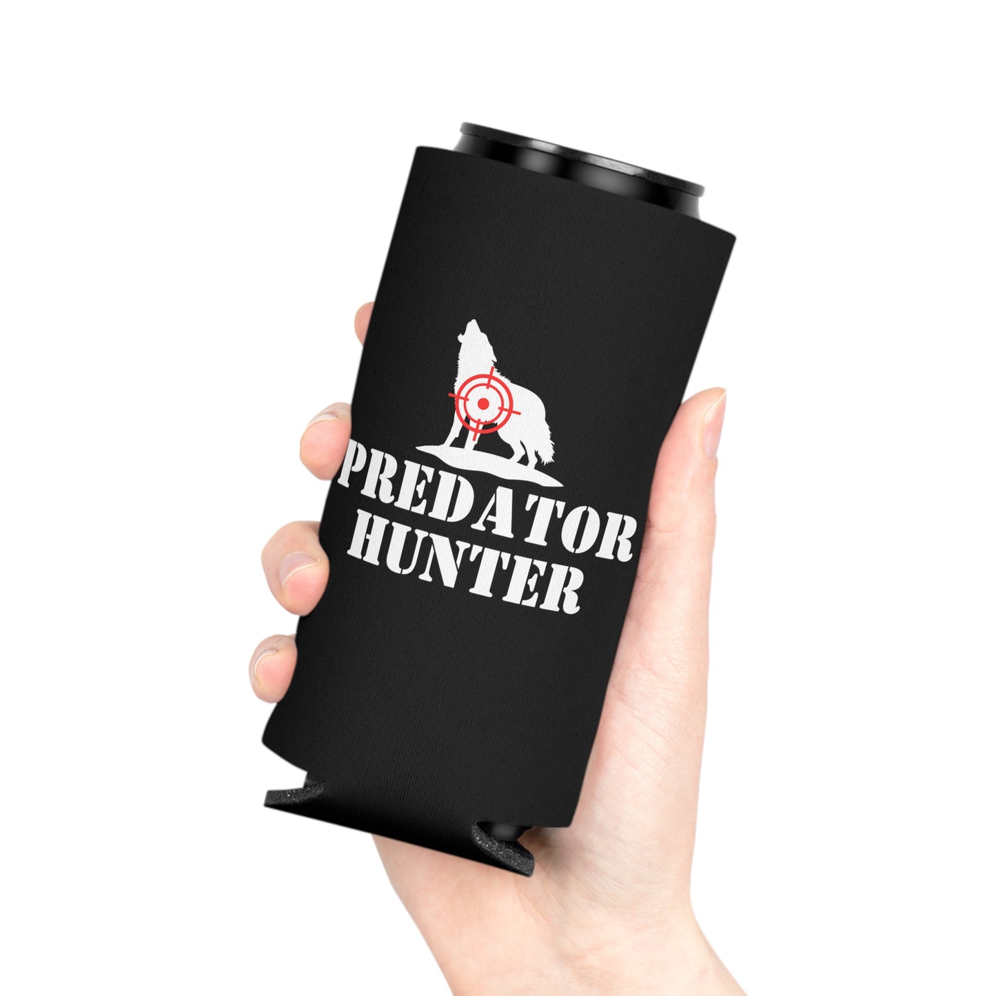 Predator Hunter Coyote Red Scope Can Cooler