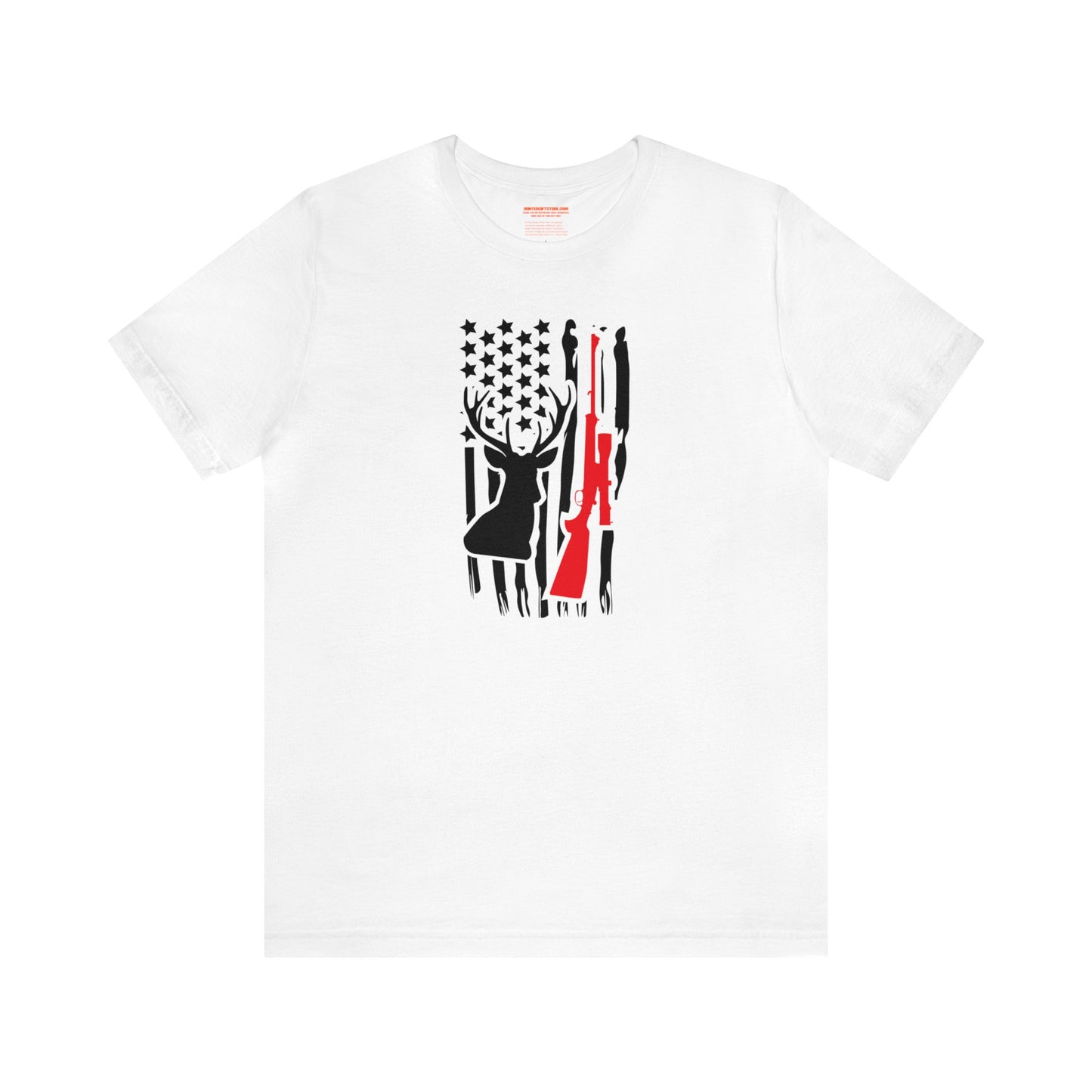 Deer Gun American Flag T-Shirt