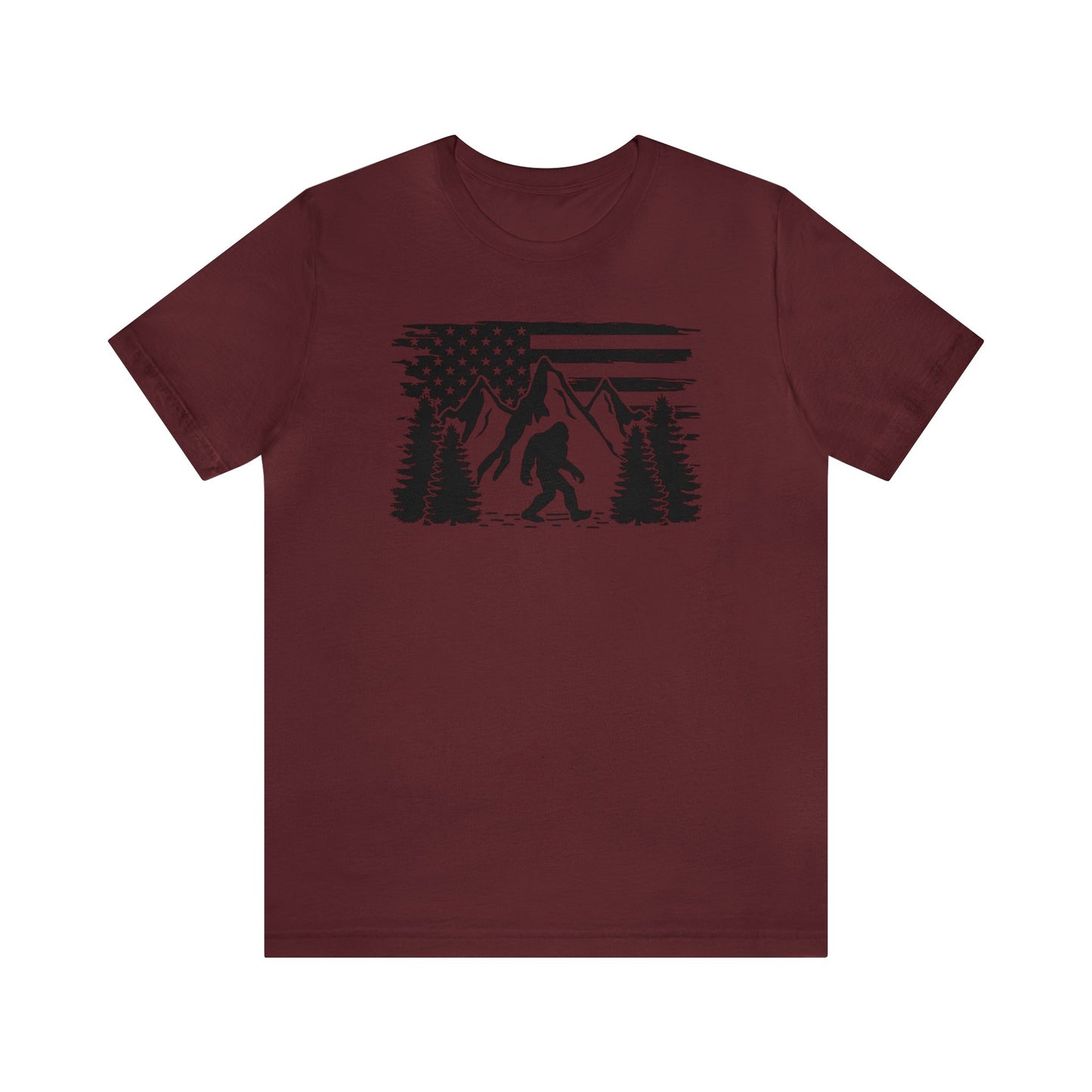 Bigfoot American Flag T-Shirt