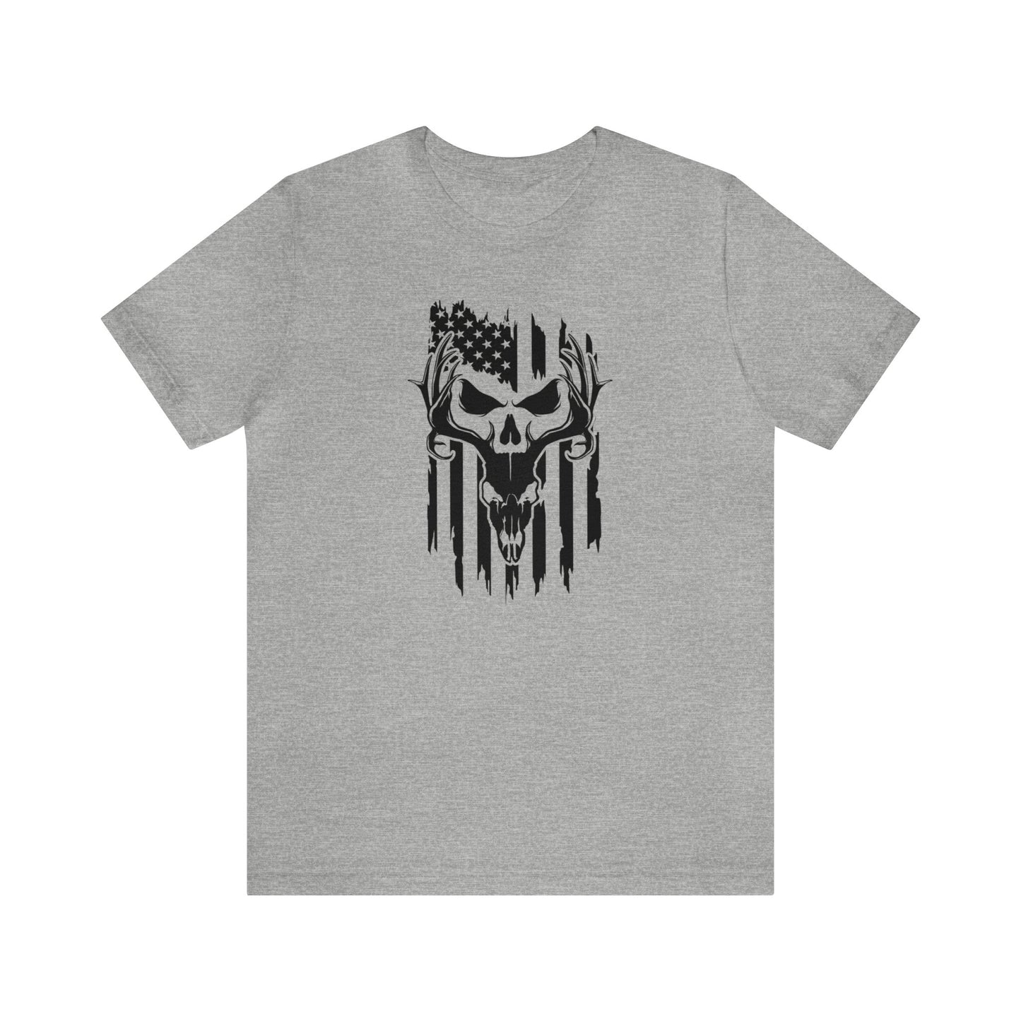 Deer Skull American Flag T-Shirt