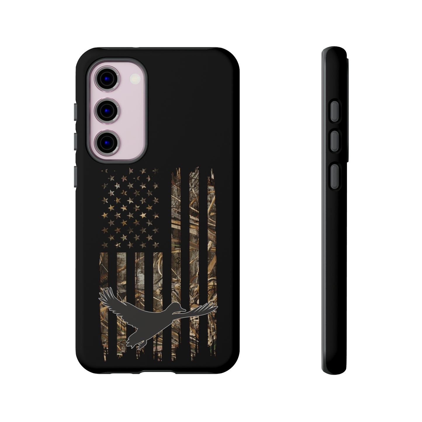 Camo Duck American Flag Phone Case