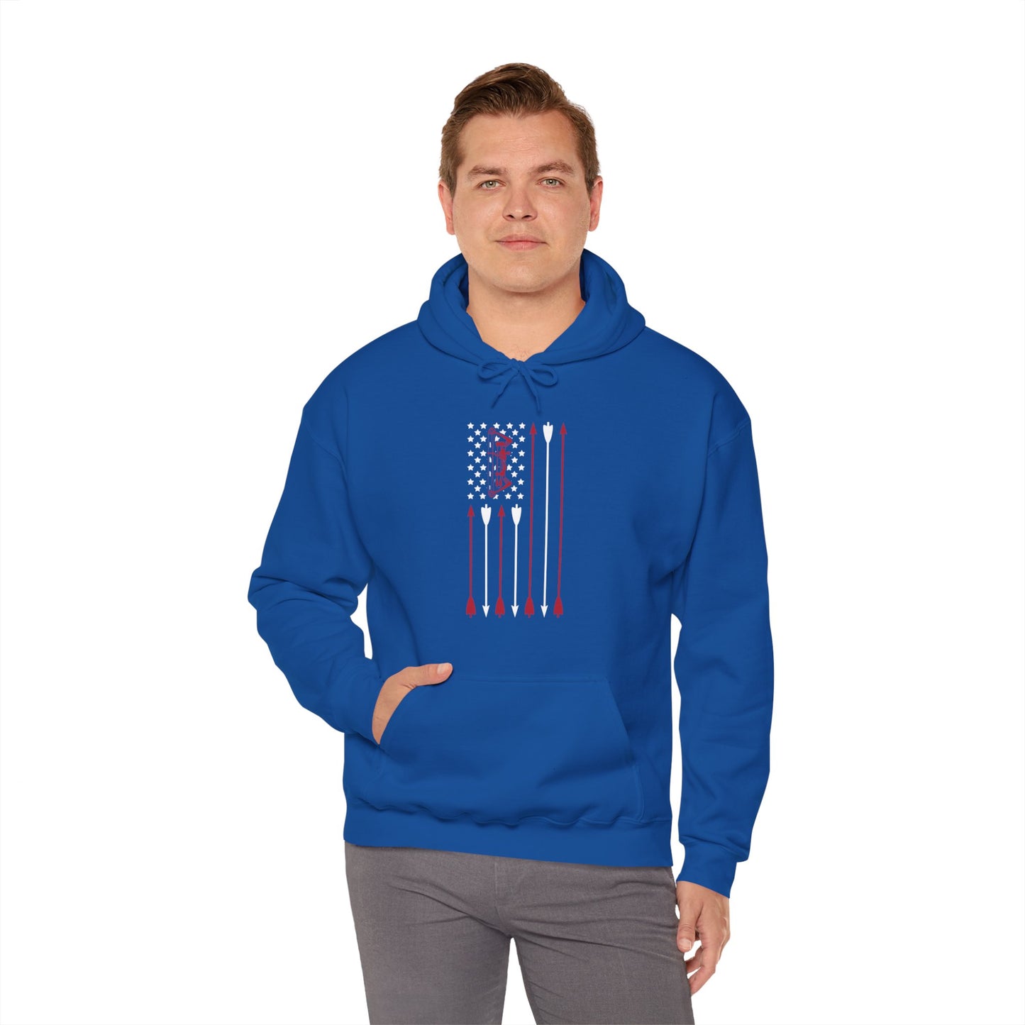 Bow and Arrow Flag Hooded Sweatshirt