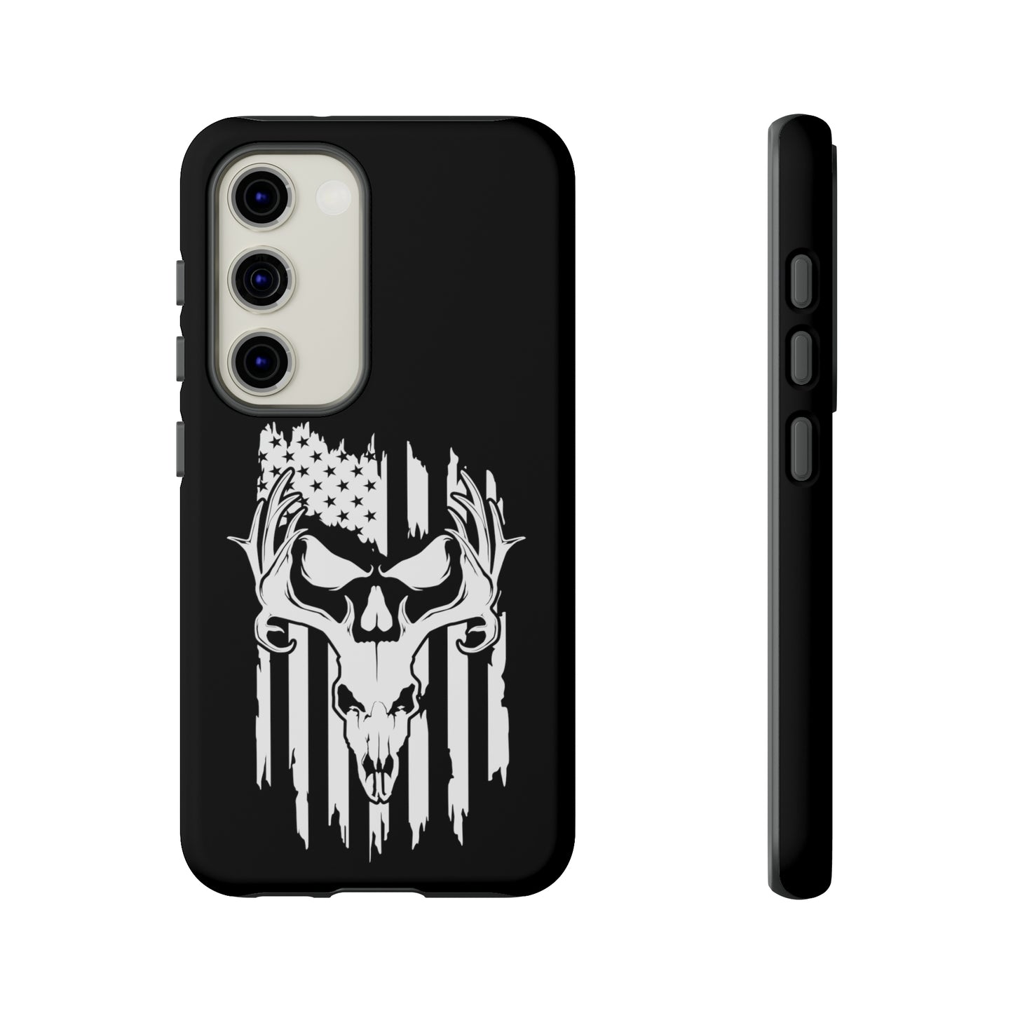 Deer Skull American Flag Phone Case