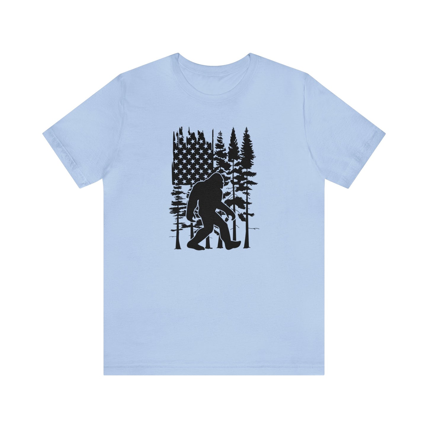 Bigfoot American Flag T-Shirt