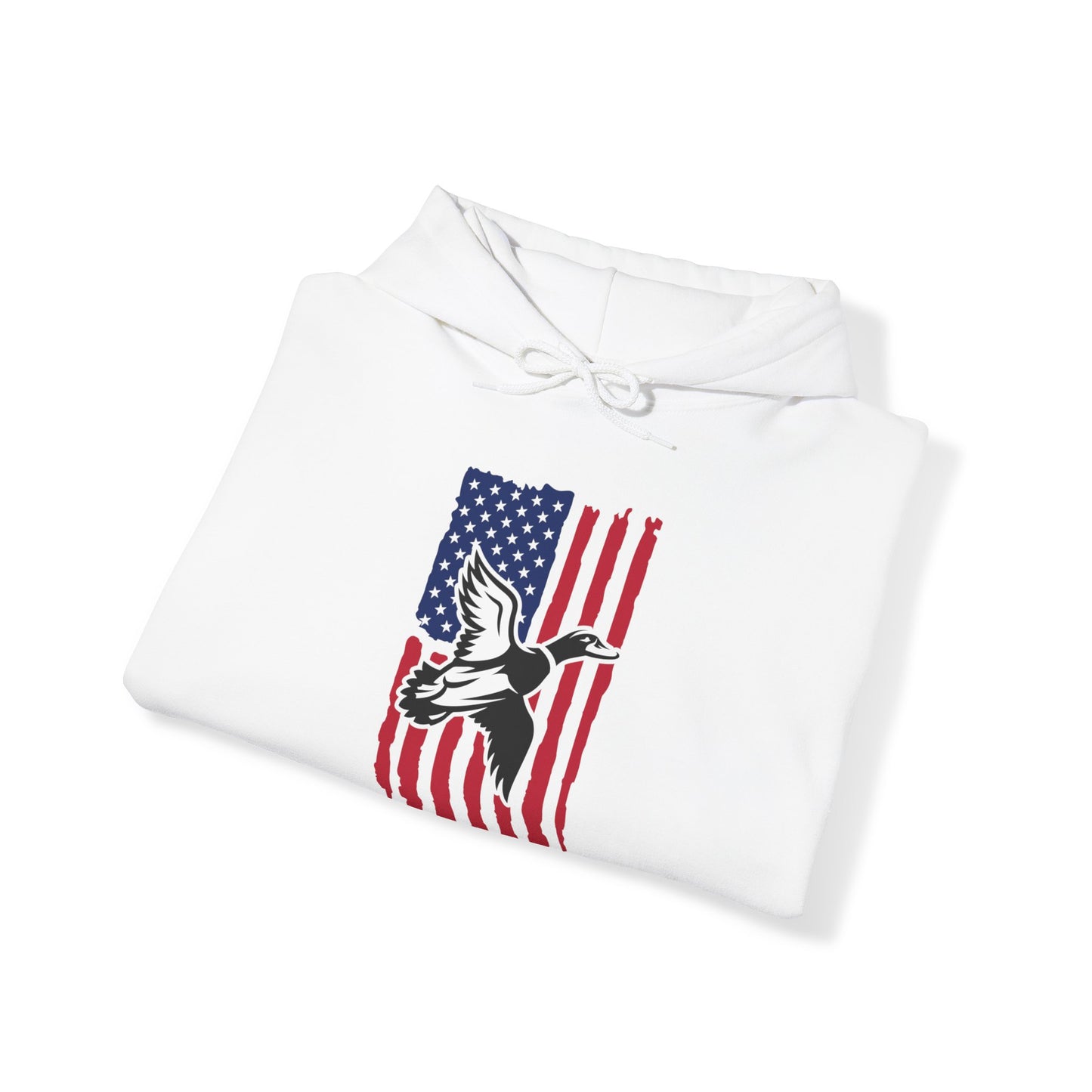 Duck American Flag Hooded Sweatshirt