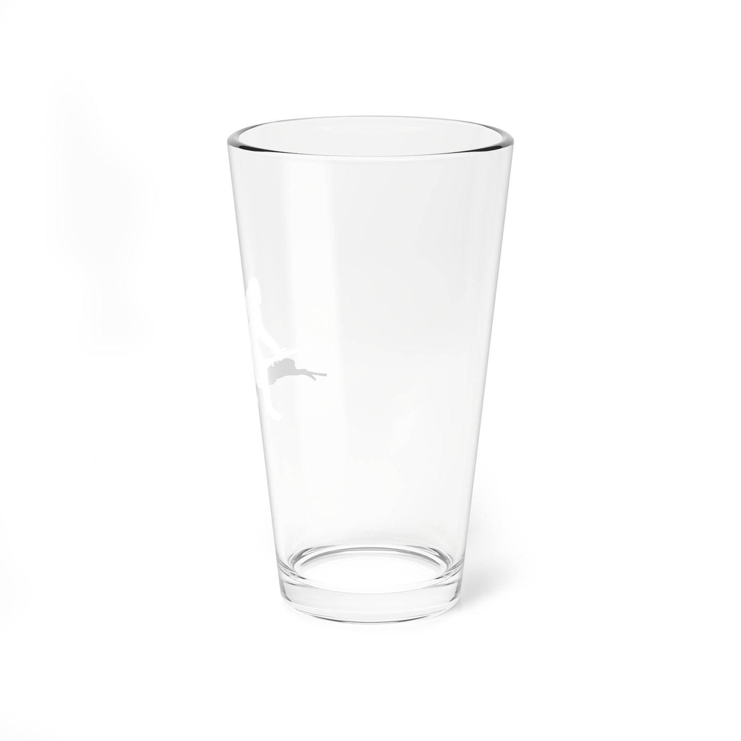 Bigfoot Dragging Deer Pint Glass