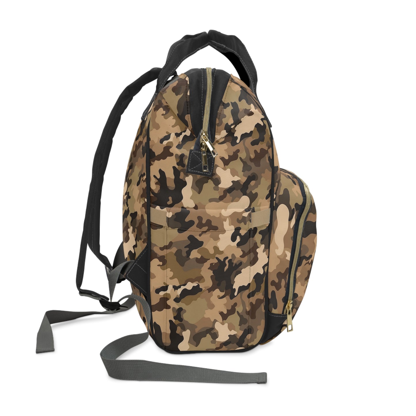 brown Camo Diaper Backpack