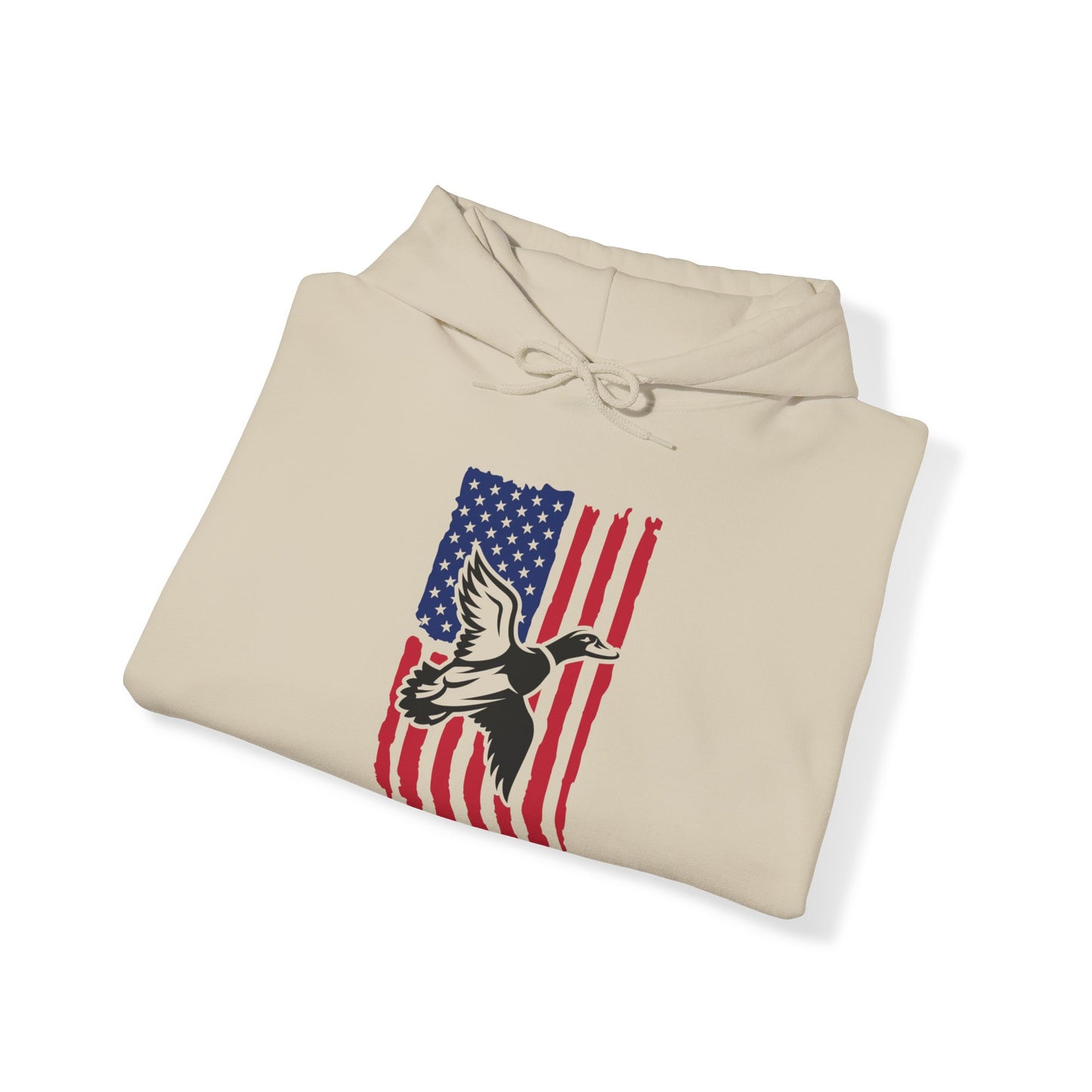 Duck American Flag Hooded Sweatshirt