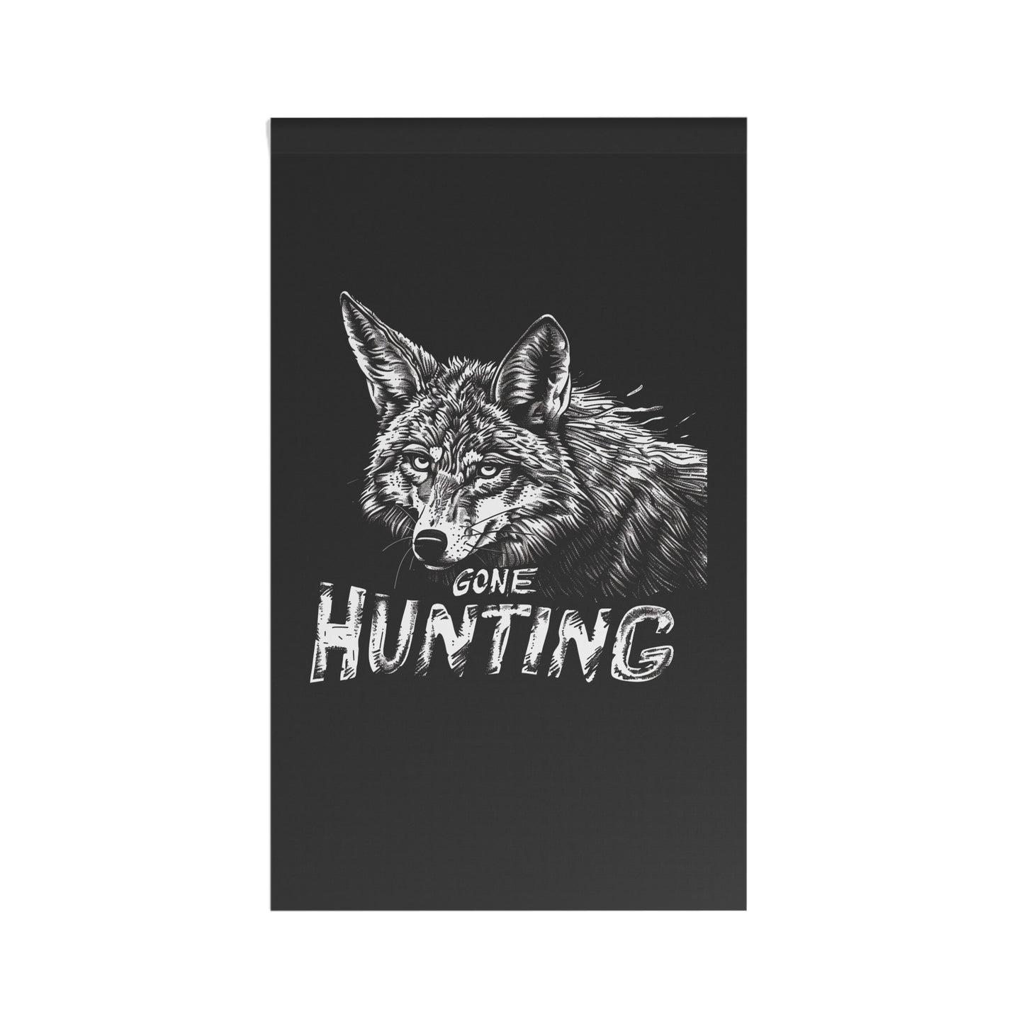 Gone Coyote Hunting Flag