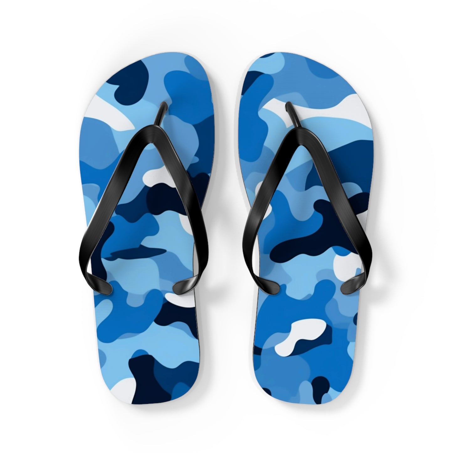 Blue Camo Flip Flops