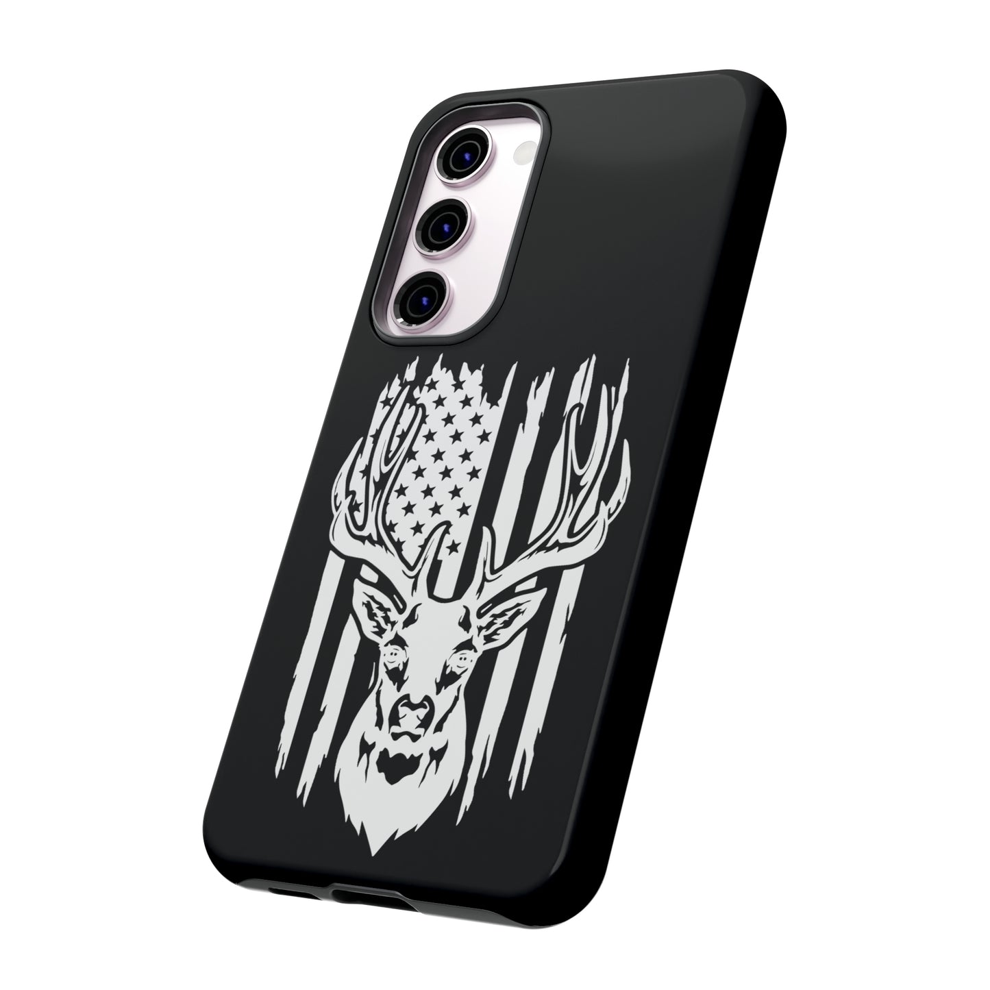 Deer Head American Flag Phone Case