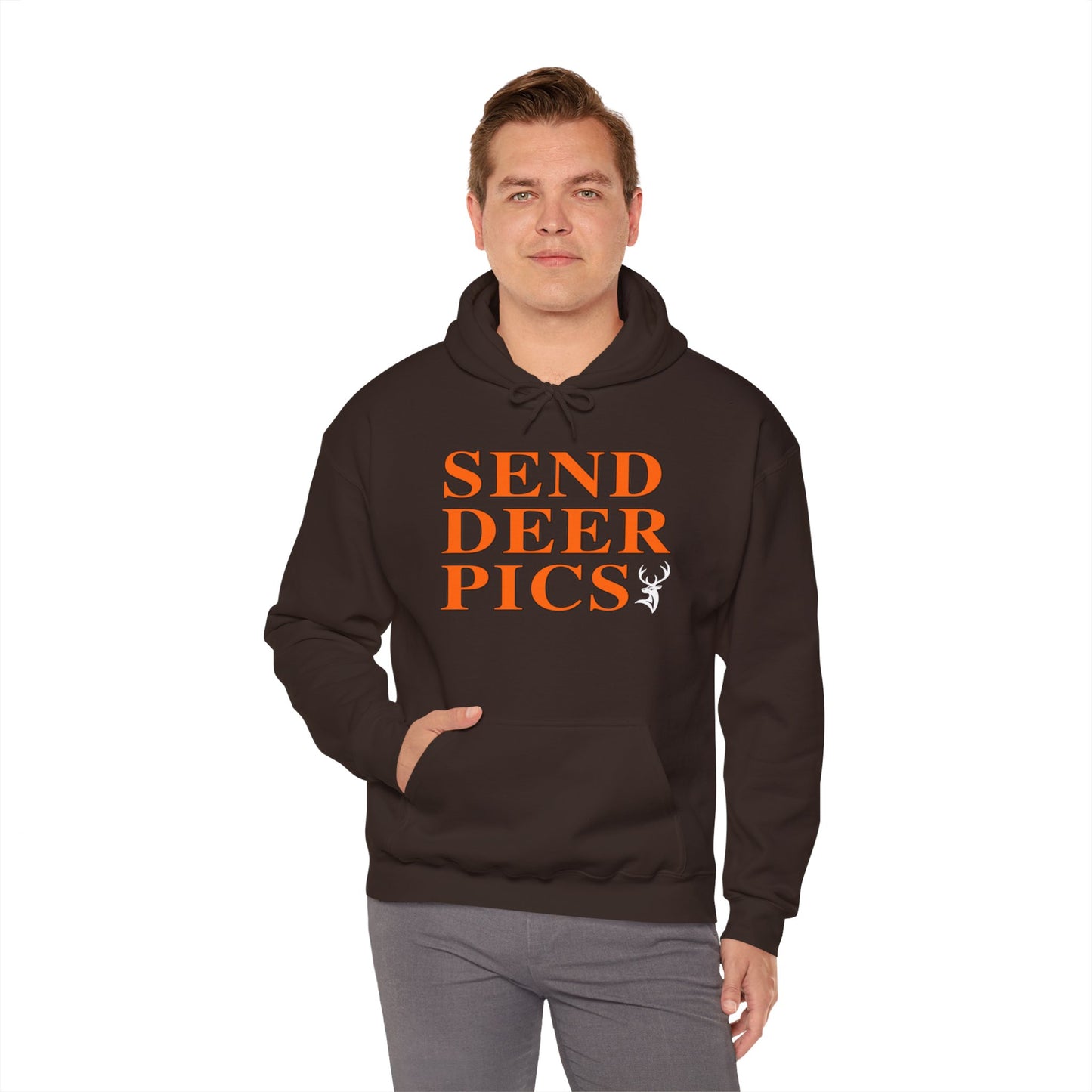 Send Deer Pics Hooded Sweatshirt