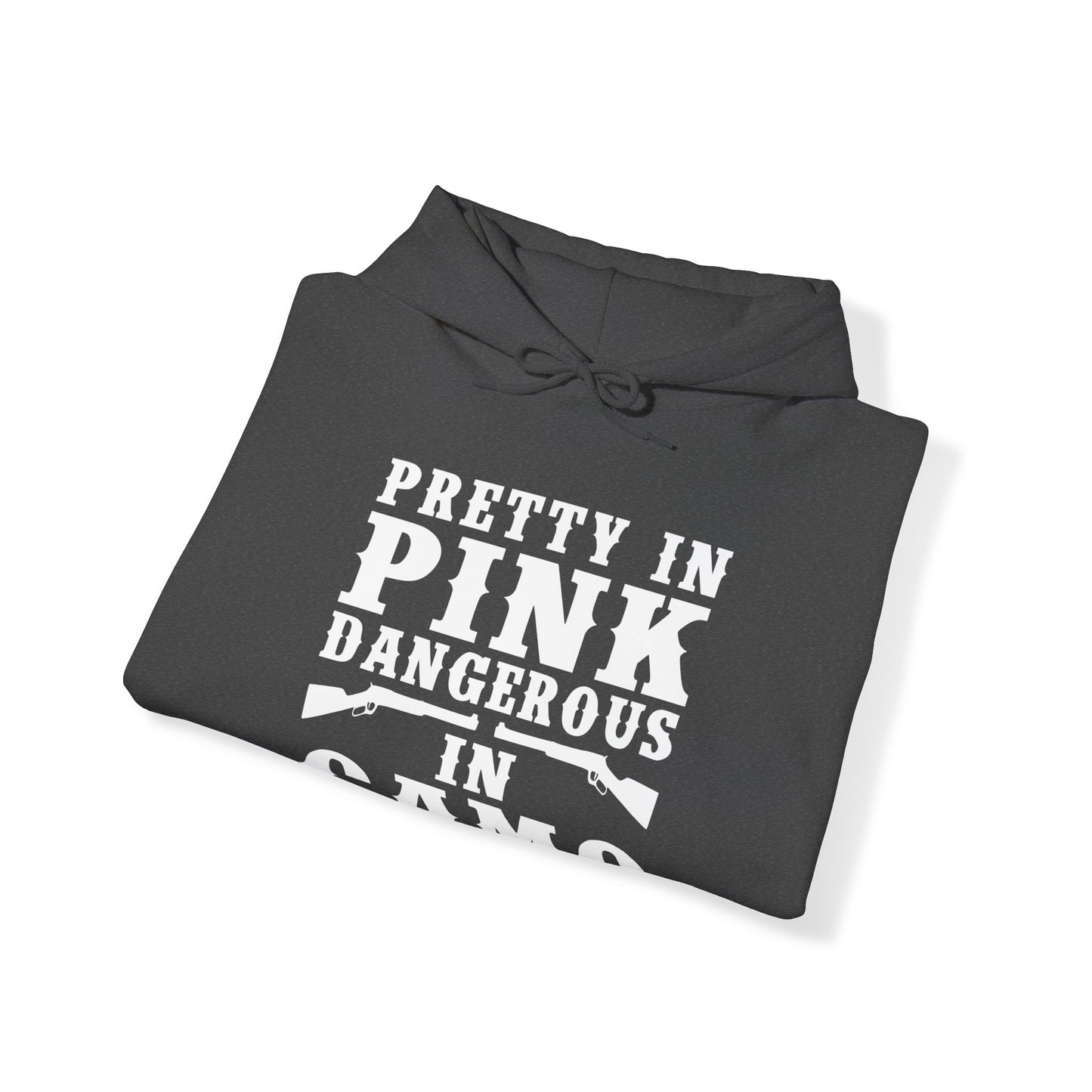 Pretty In Pink Dangerous in Camo Hooded Sweatshirt