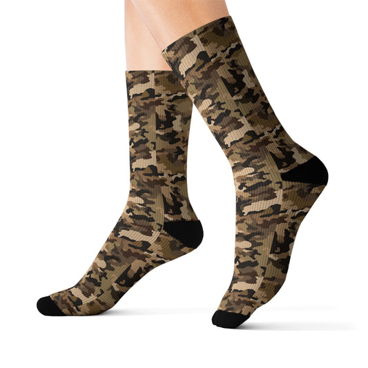 Brown Camo Socks