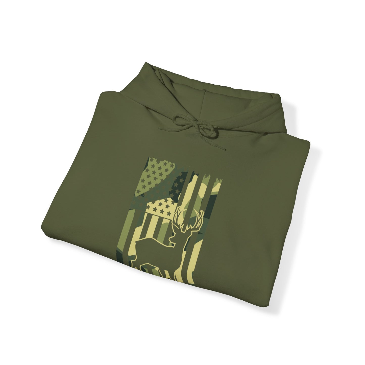 Deer Camo Flag Hooded Sweatshirt