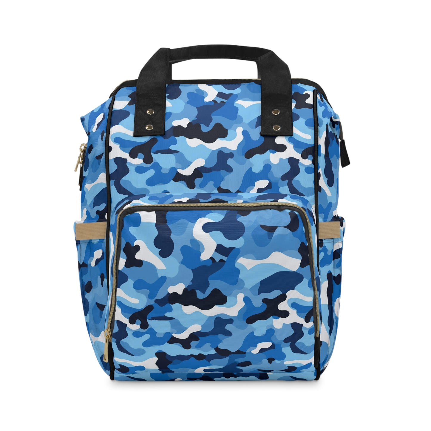 Blue Camo Diaper Backpack