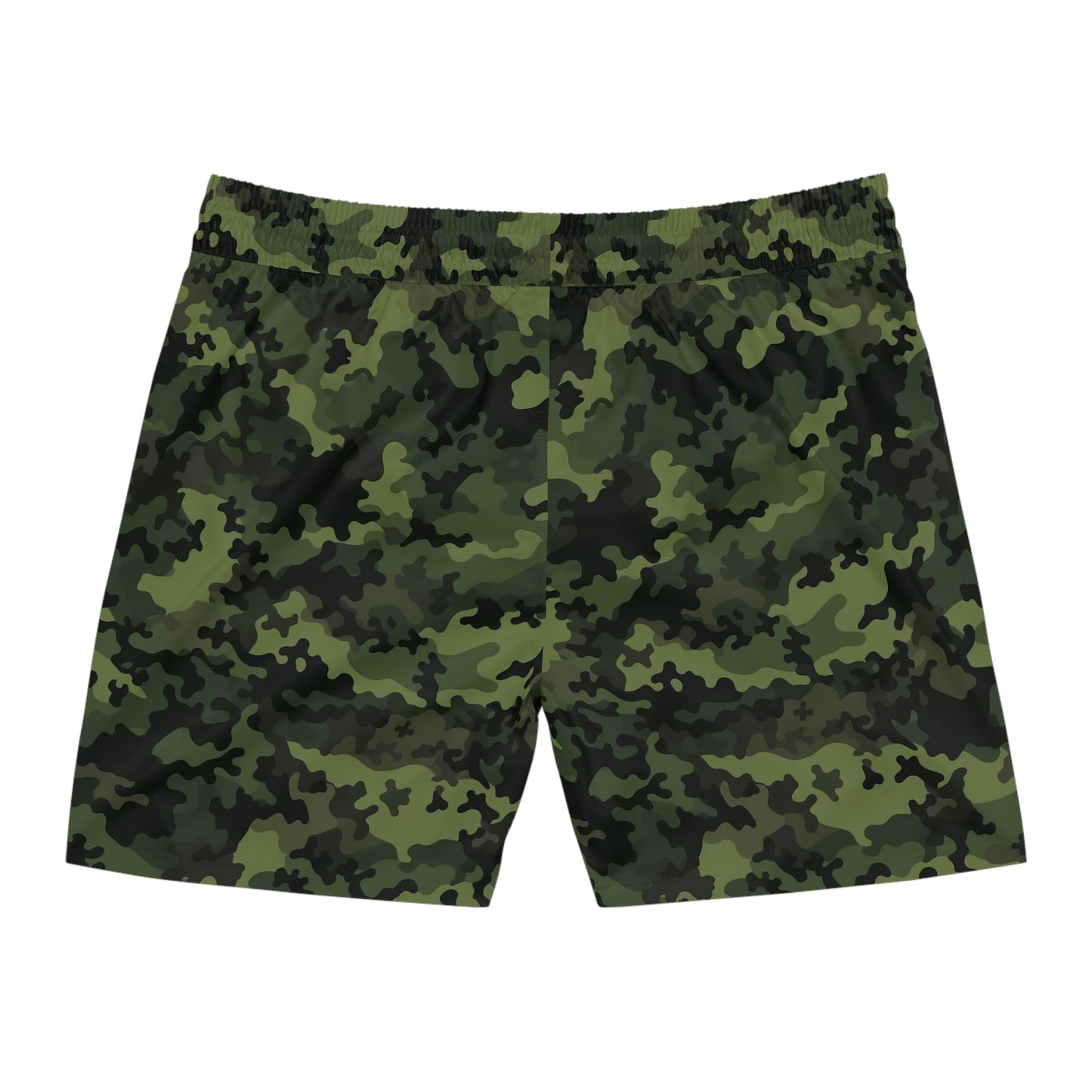 Green Camo Swim Trunks