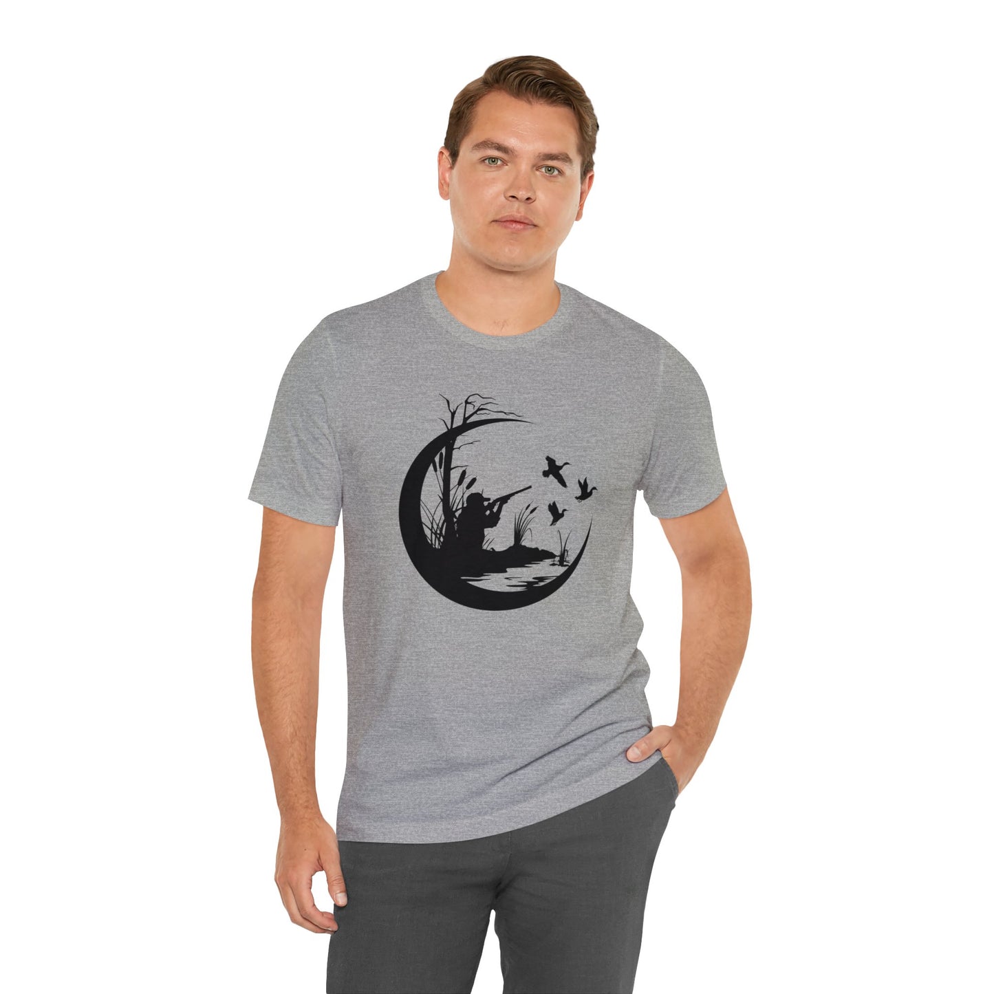 Duck Hunter Round Scene T-Shirt