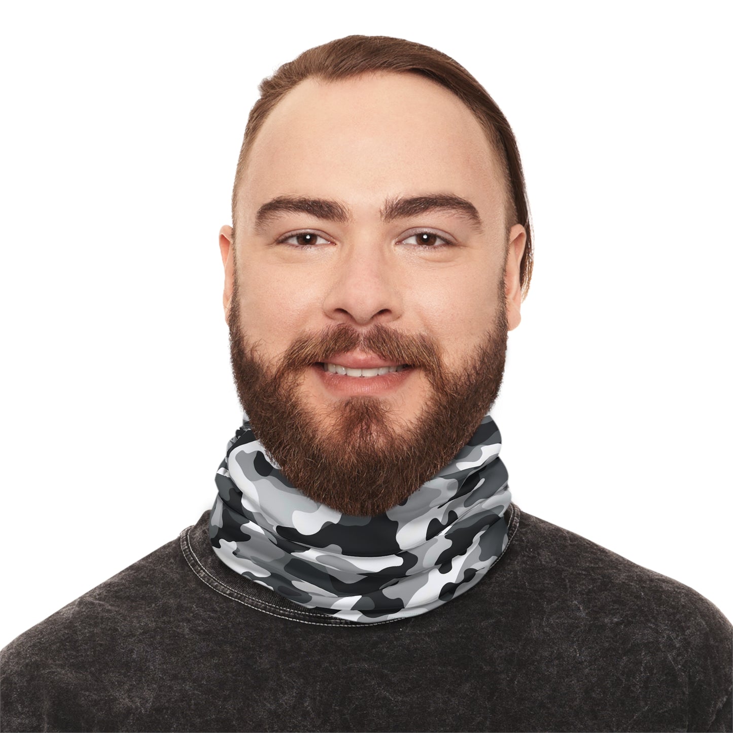 White Camo Neck Gaiter